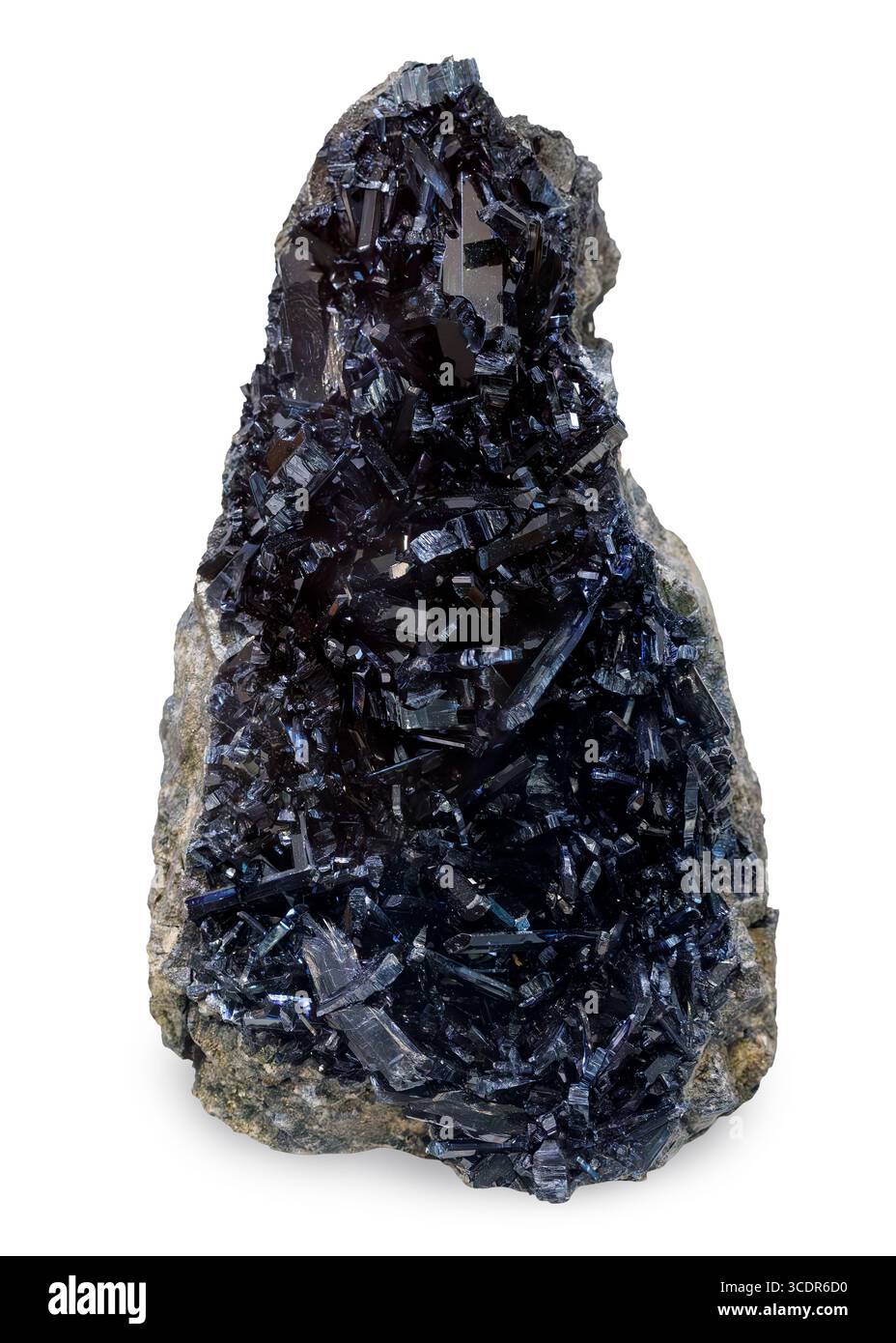 Vivianite, oscurata per ossidazione (Fe²⁺₃(PO₄)₂·8HDTCO), Blackbird Mine, Lemhi County, Idaho, USA Foto Stock