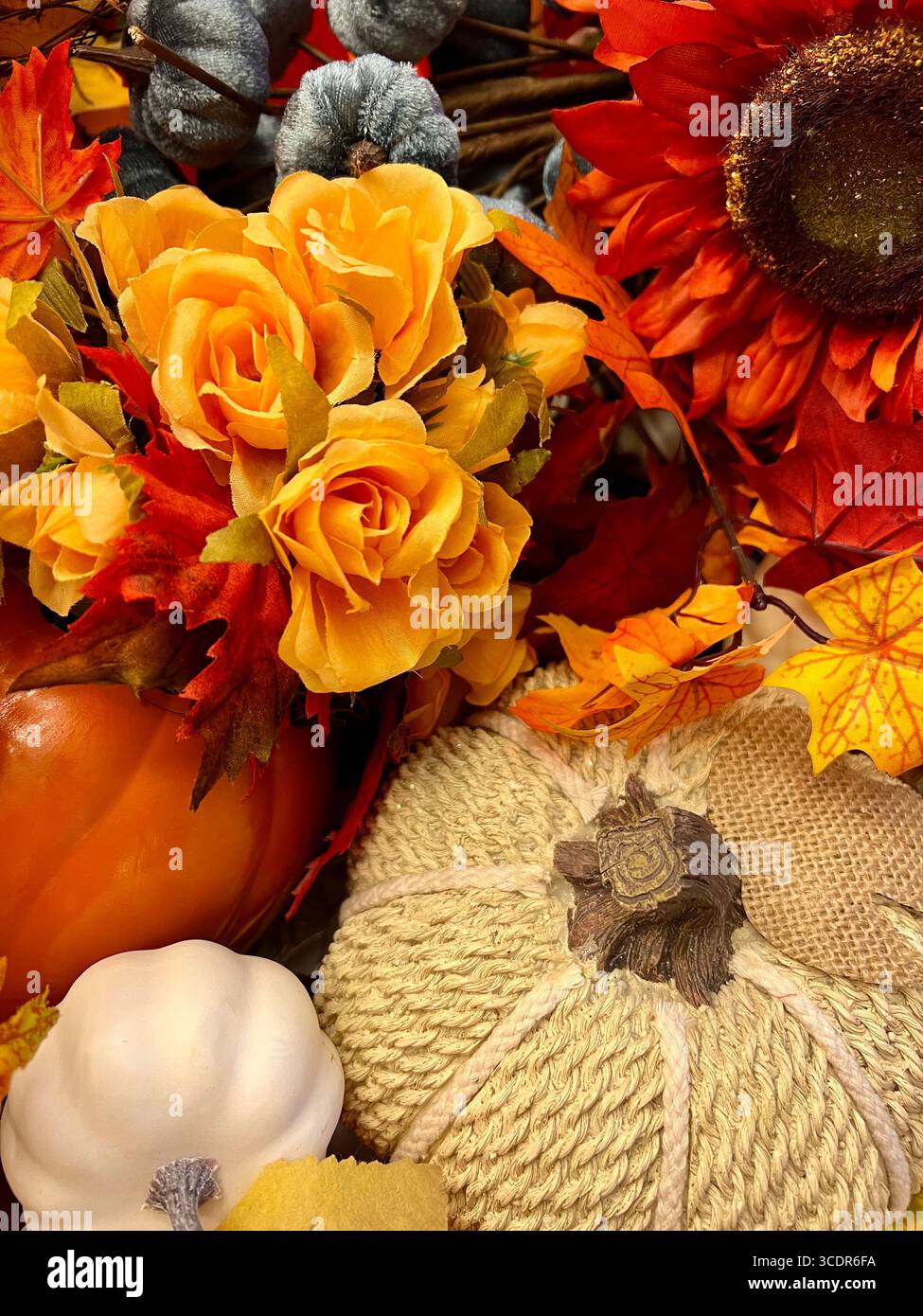 Decorazioni autunnali stagionali - Immagine stock catturata con smartphone