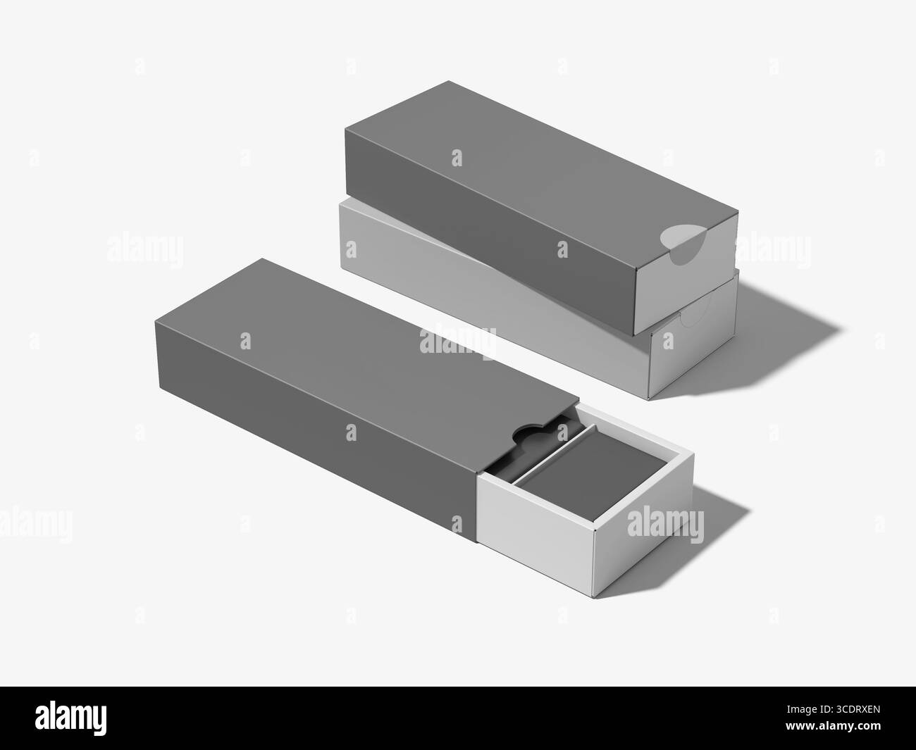 Mockup scatola di cioccolato con imballaggio e presentazione del prodotto Foto Stock