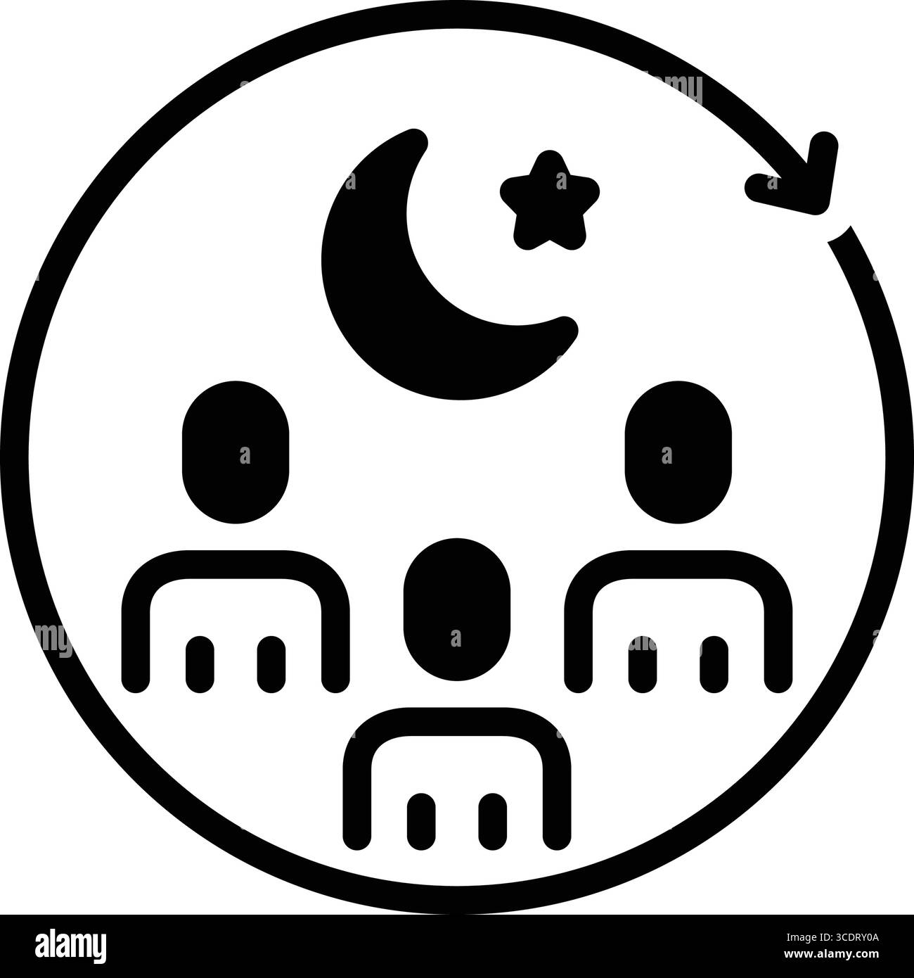 Icona per l'incontro religioso, religioso Illustrazione Vettoriale