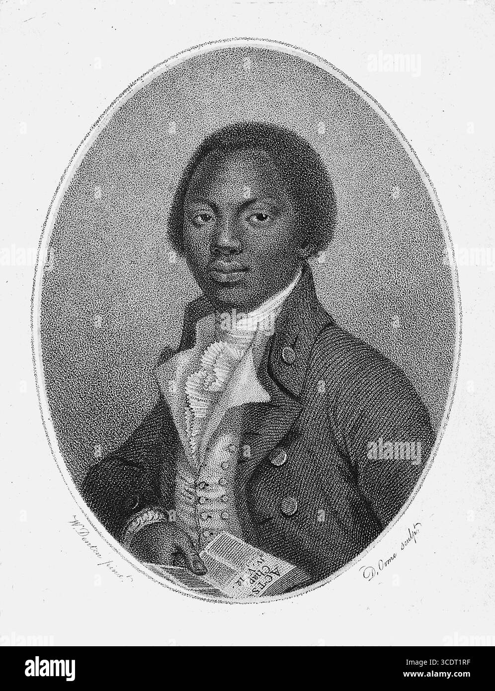 William Denton - Olaudah Equiano (c.1745-1797) è stato uno scrittore africano del XVIII secolo, attivista antischiavista, marinaio ed esploratore - 1789 Foto Stock