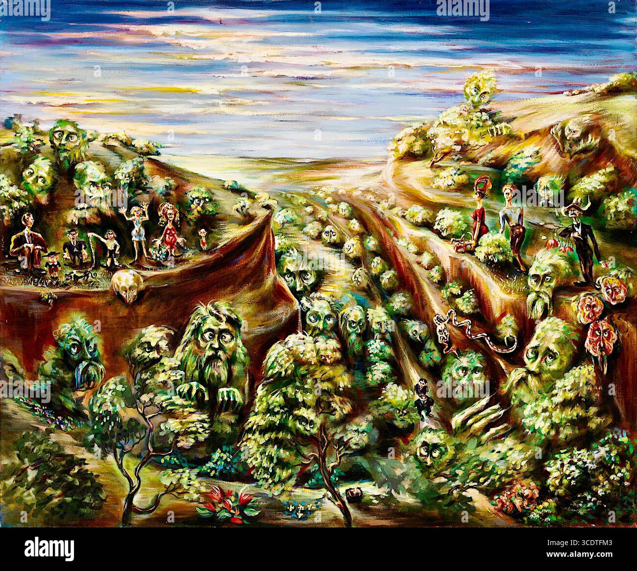 Howard Taft Lorenz (americano, 1906-1956) - picnic in famiglia (ca. 1935-1943) Foto Stock