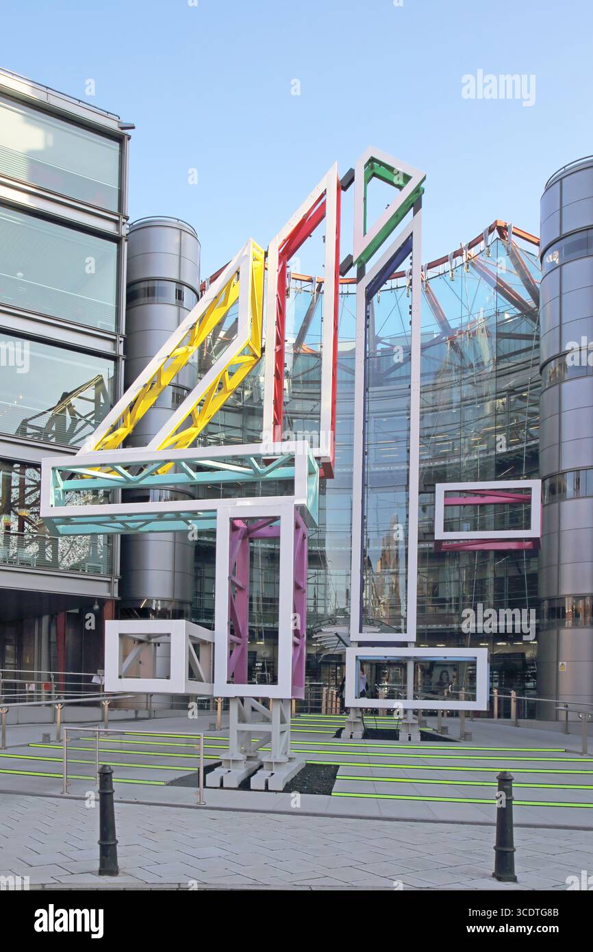 fuori dal canale 4 studi televisivi di londra Foto Stock