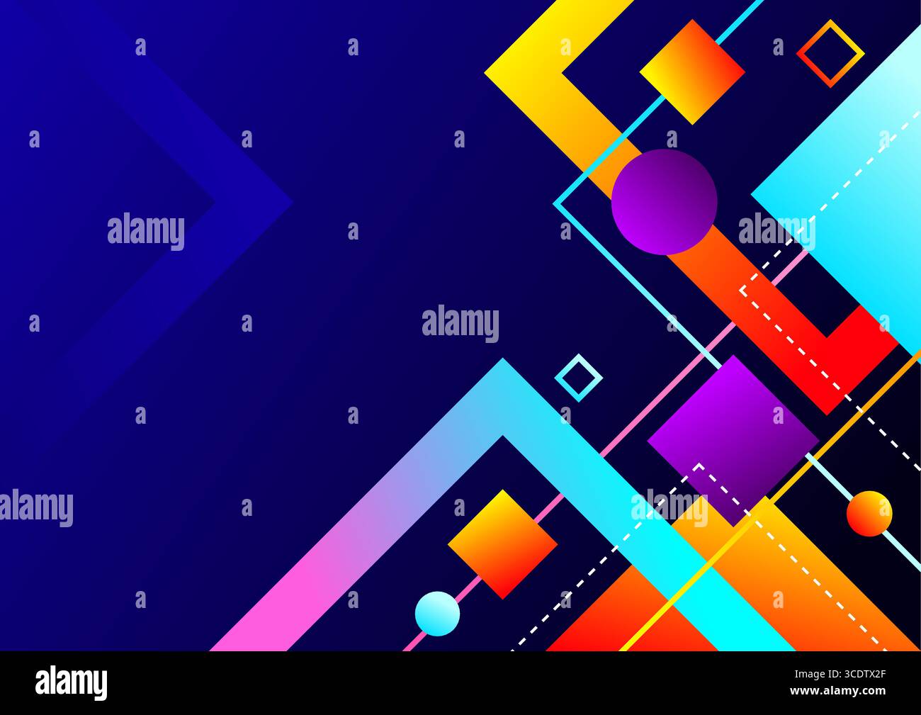 sfondo geometrico astratto con forme colorate Illustrazione Vettoriale