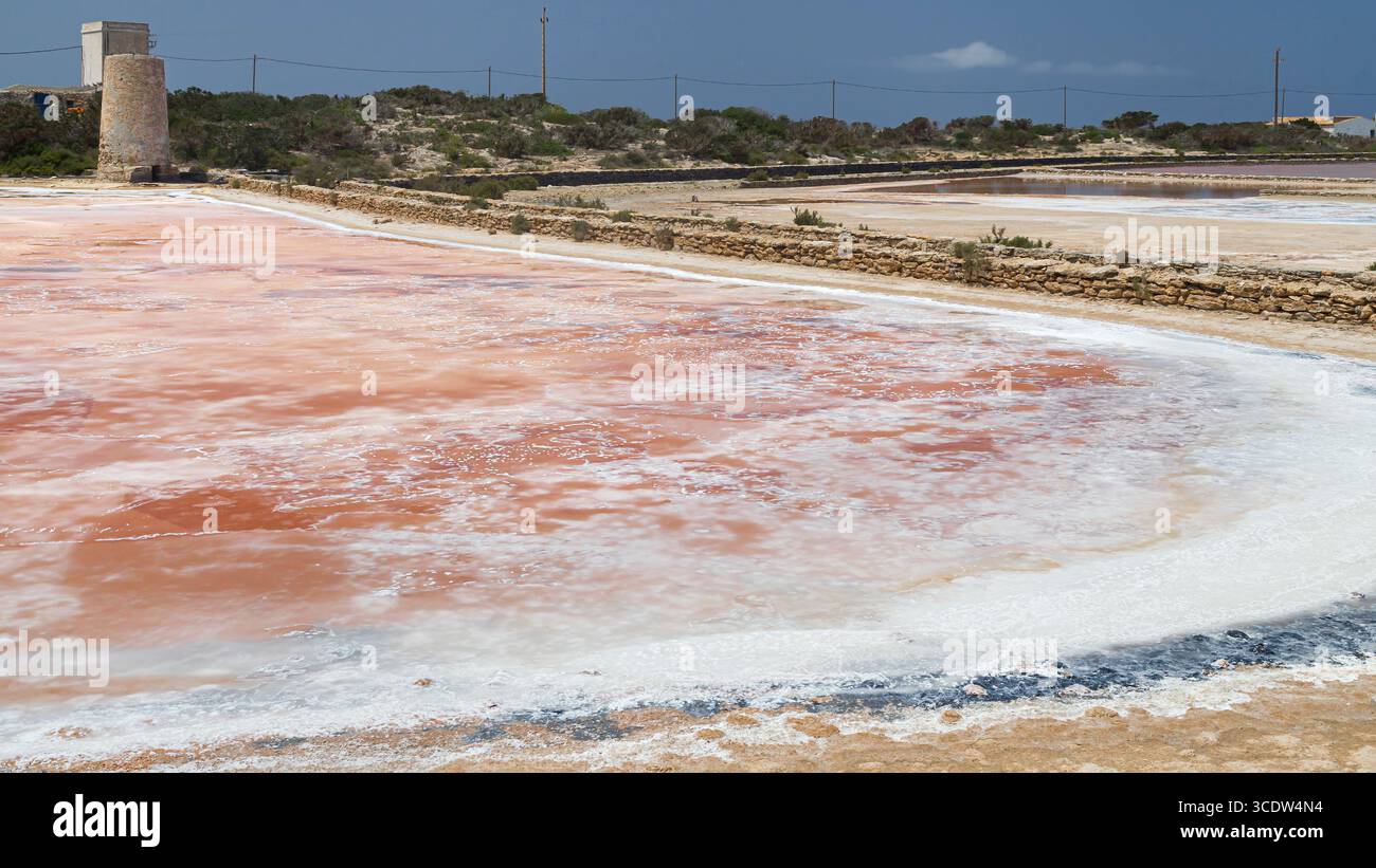SES Salines de Marroig a Formentera, Isole Baleari, Spagna. Foto Stock