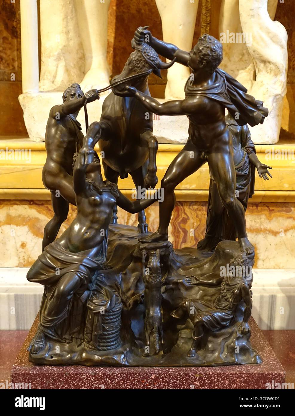 Torment of Dirce (Toro Farnese) di Antonio Susini, 1613, bronzo, vista 1 - Galleria Borghese - Roma, Italia Foto Stock