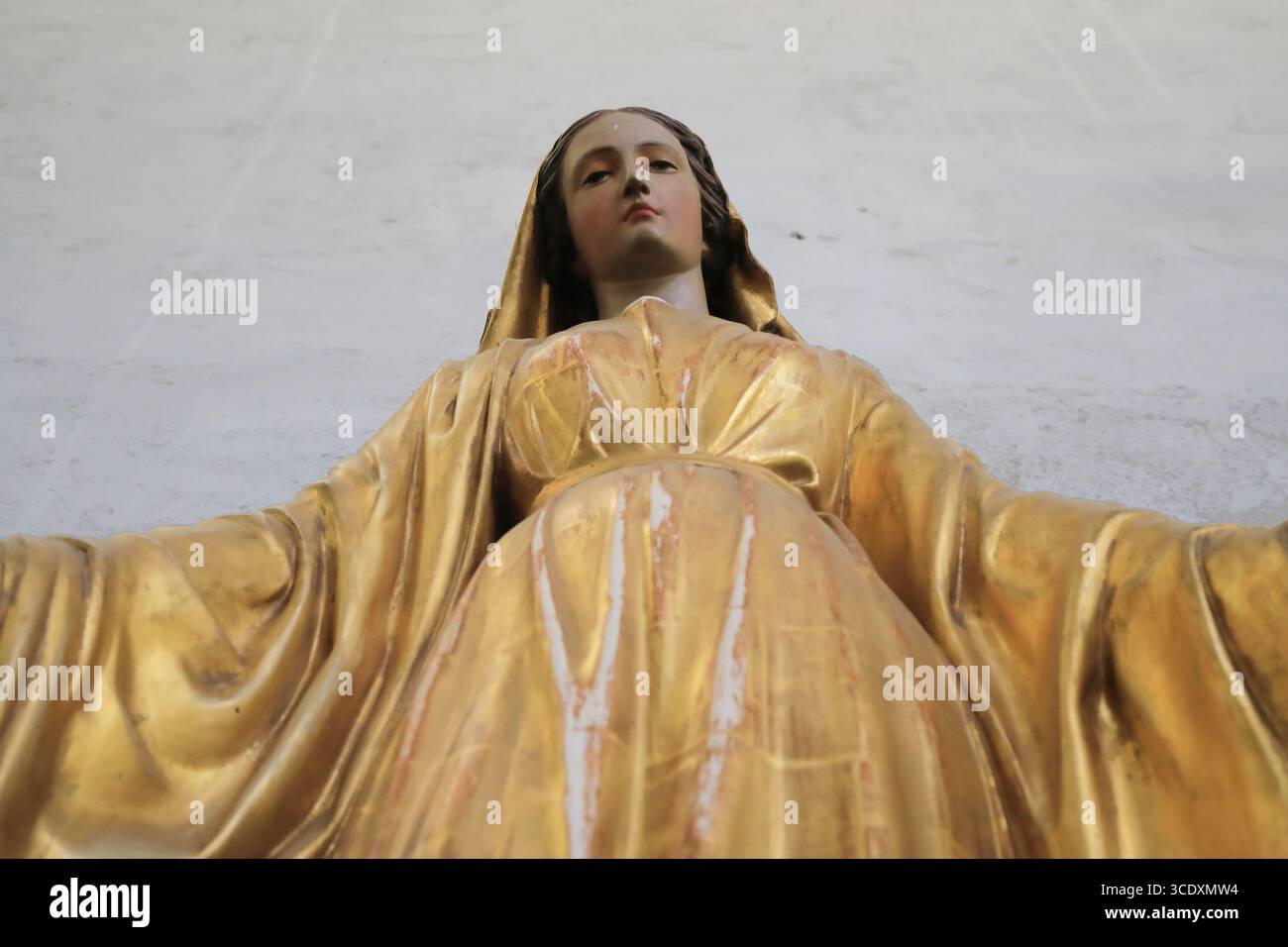 Statua benedetta di Santa Maria dal basso Foto Stock