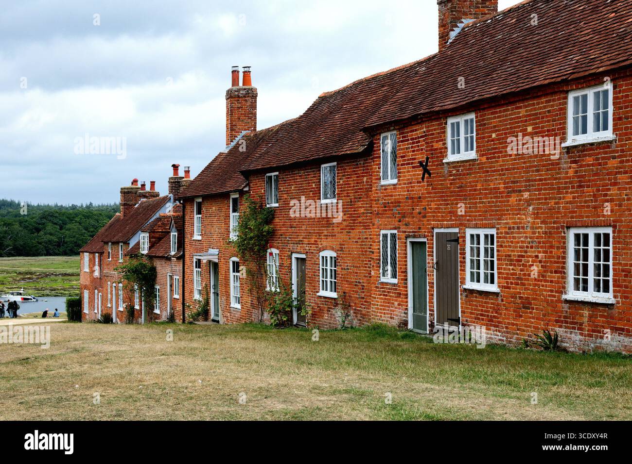 Il piccolo borgo storico di Bucklers Hard nella New Forest vicino a Beaulieu Hampshire Inghilterra Regno Unito Foto Stock