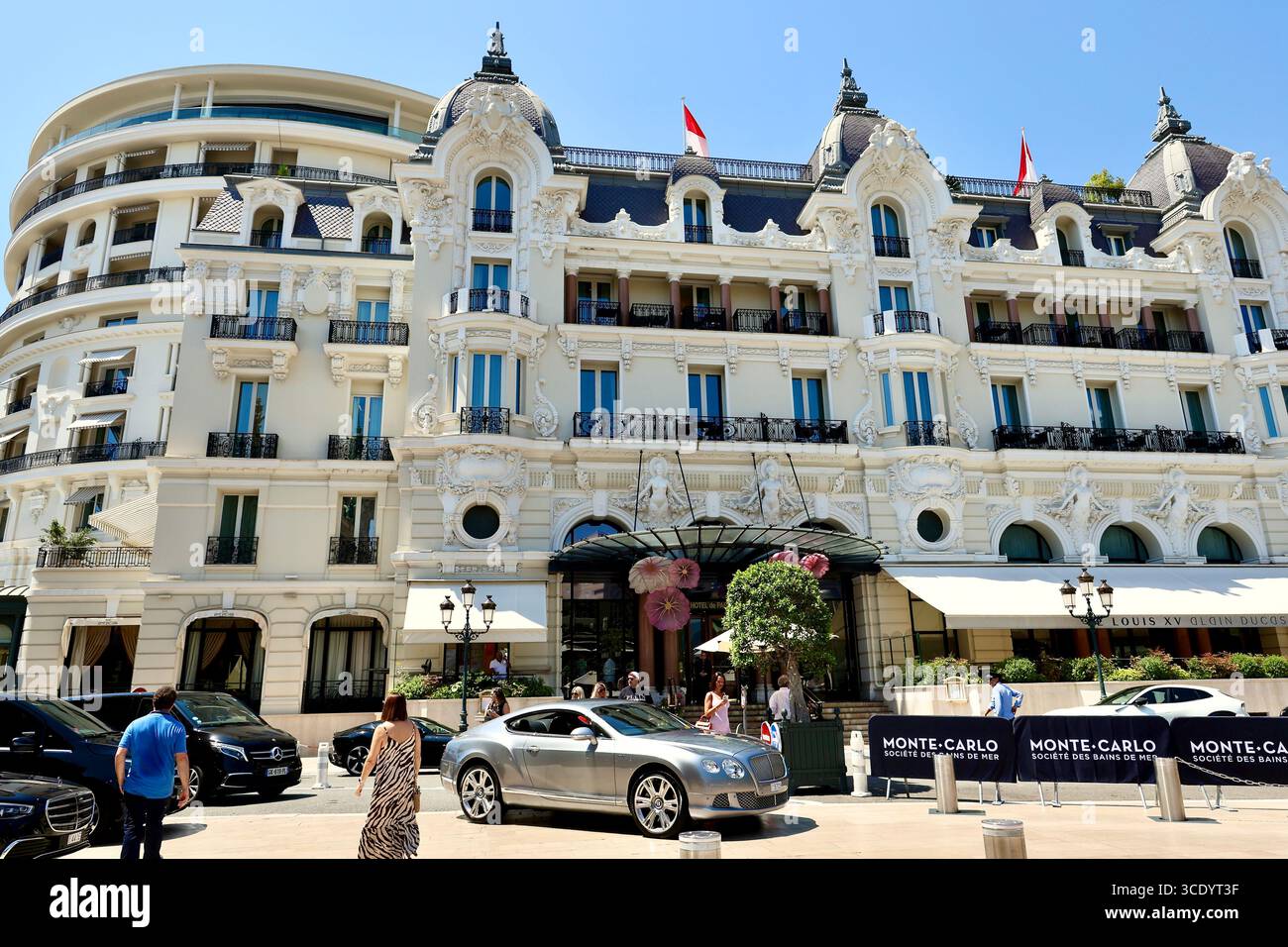 Esterni dell'Hotel de Paris a Monaco Foto Stock