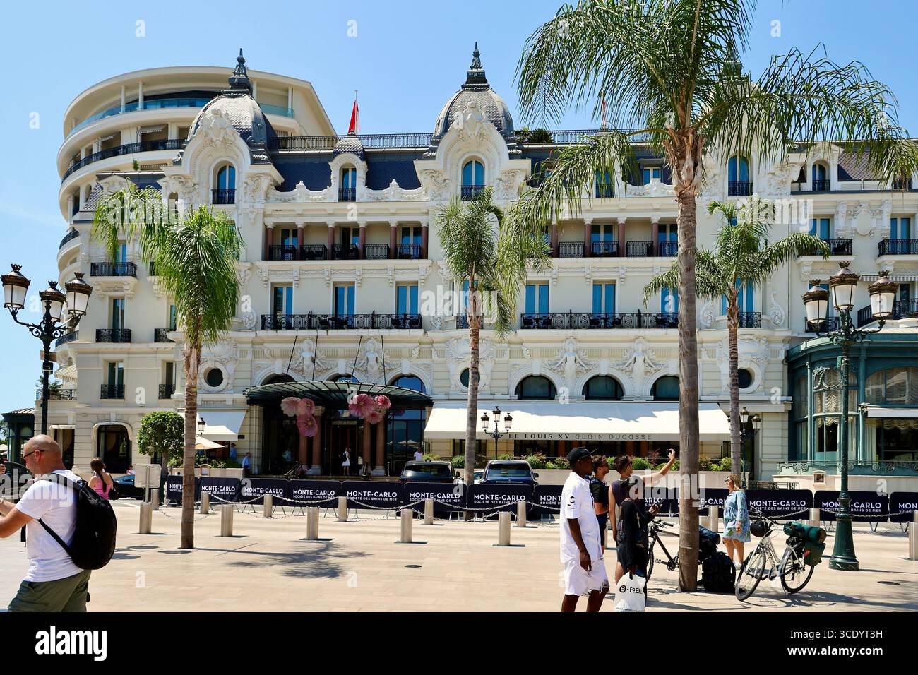 Esterni dell'Hotel de Paris a Monaco Foto Stock