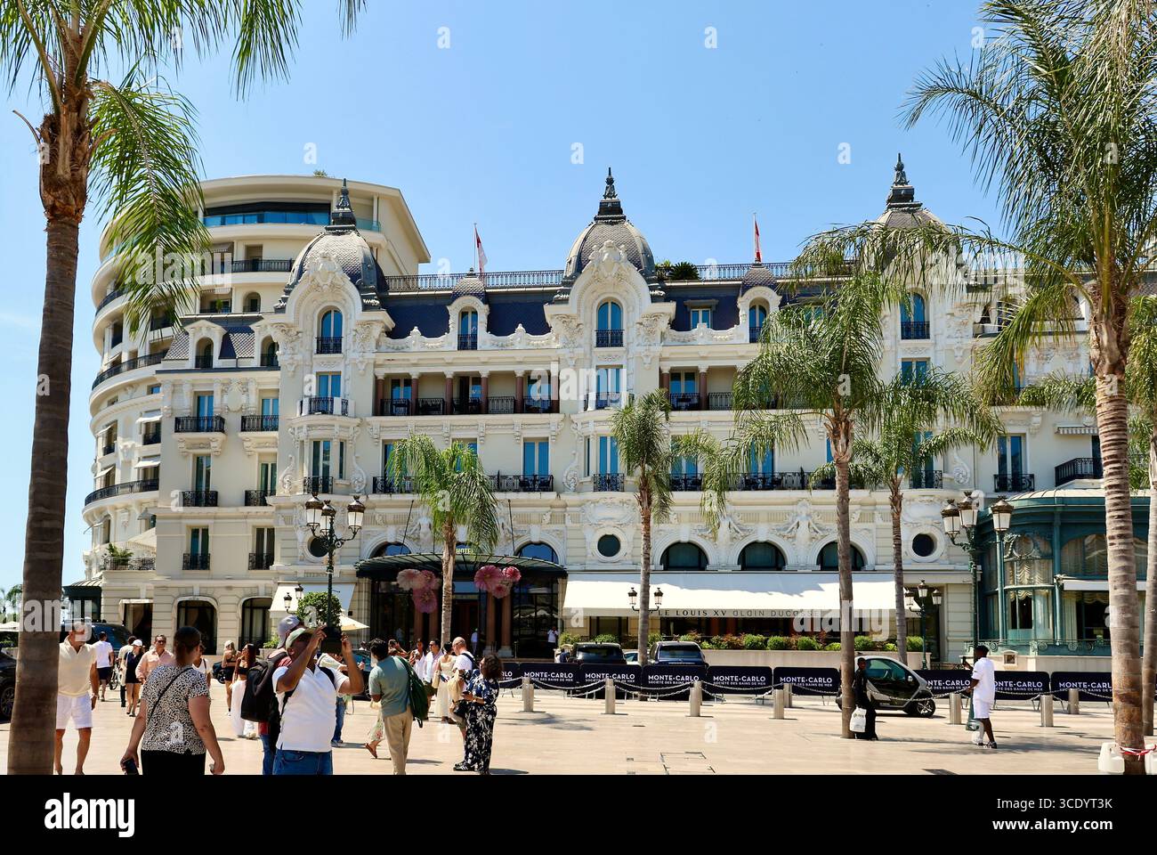 Esterni dell'Hotel de Paris a Monaco Foto Stock