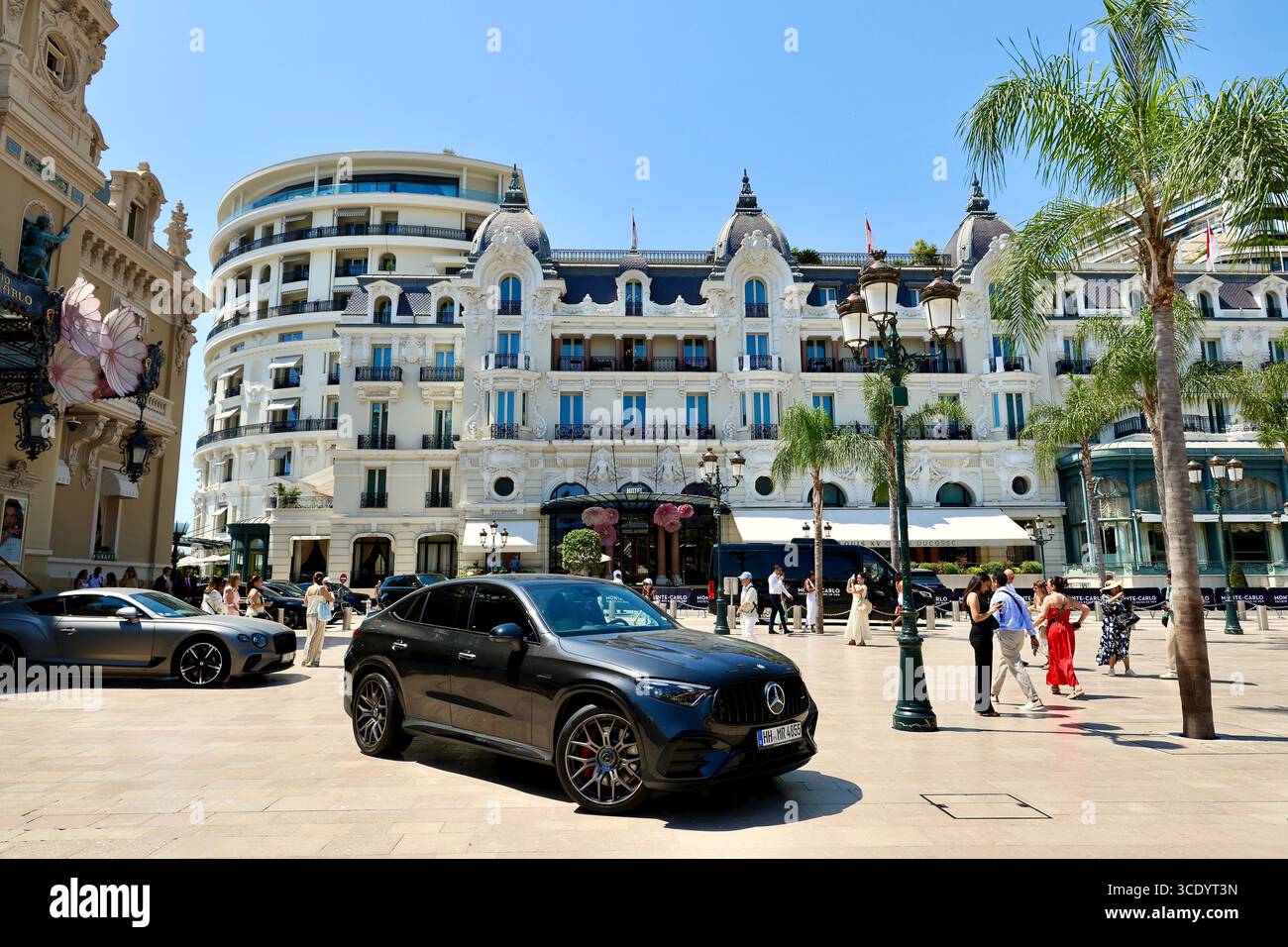 Esterni dell'Hotel de Paris a Monaco Foto Stock