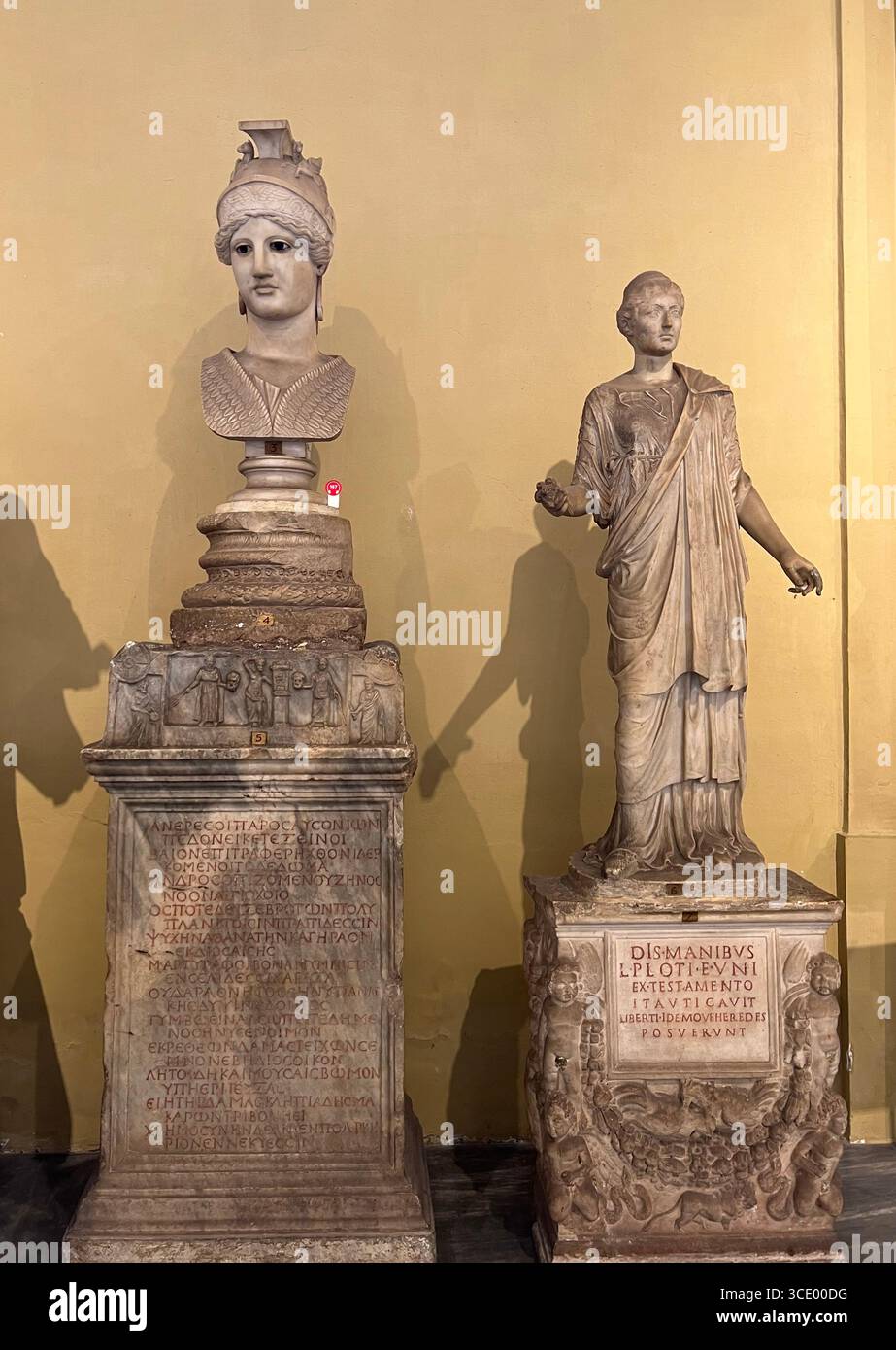 Arte romana antica: Scultura in marmo nel Museo Chiaramonti in Vaticano Foto Stock