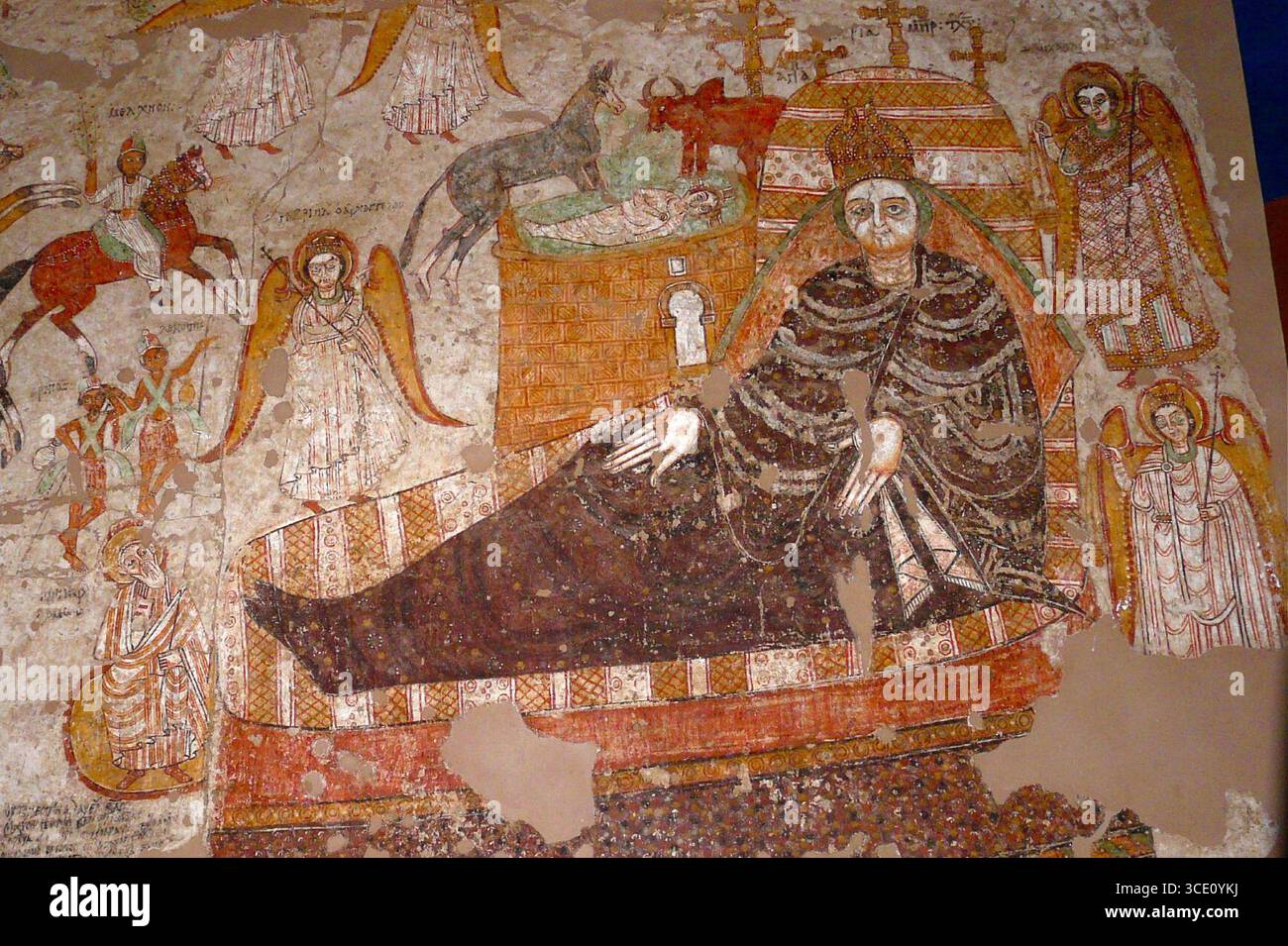 Natività di Gesù Cristo dalla Cattedrale di Faras. Foto Stock