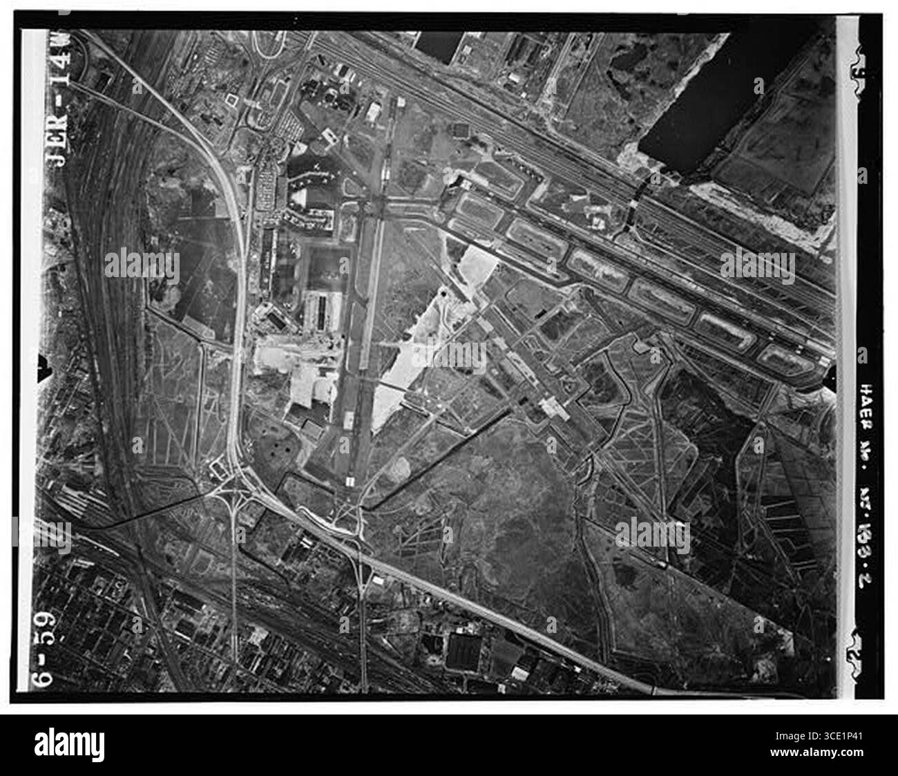 Aeroporto di Newark-Aerial-1959. Foto Stock