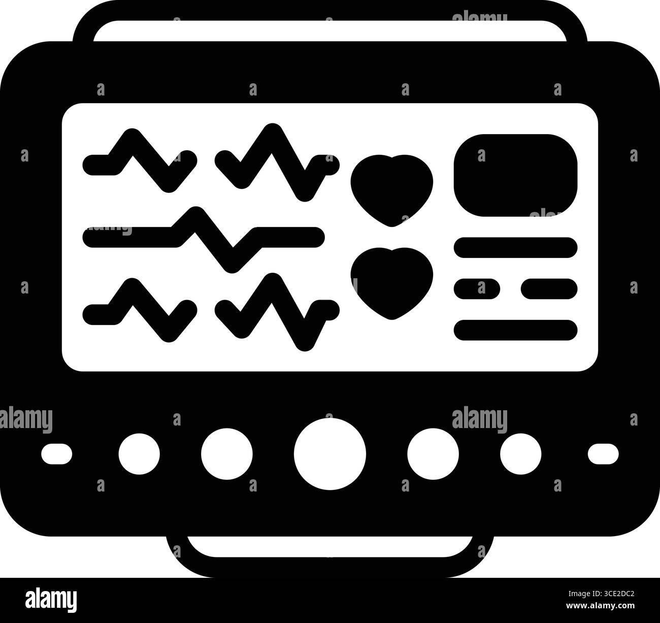 Icona per monitoraggio 3d, monitoraggio Illustrazione Vettoriale