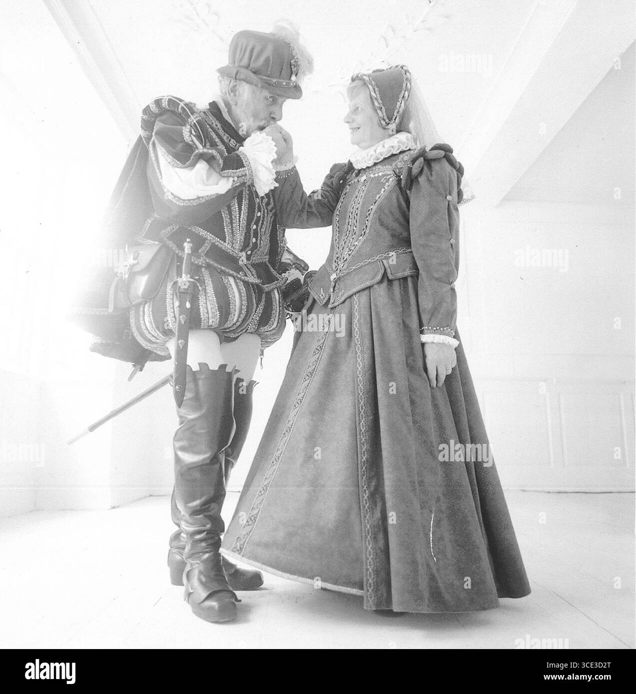 Elizabethan Day celebrato a Totnes, South Devon, Regno Unito Foto Stock