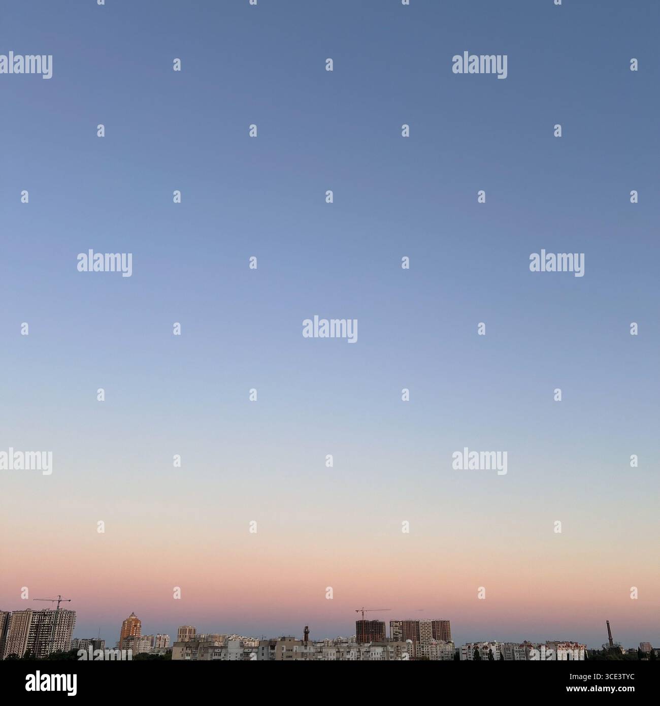 estate, orizzonte, cielo, tramonto, tramonto delle rose Foto Stock