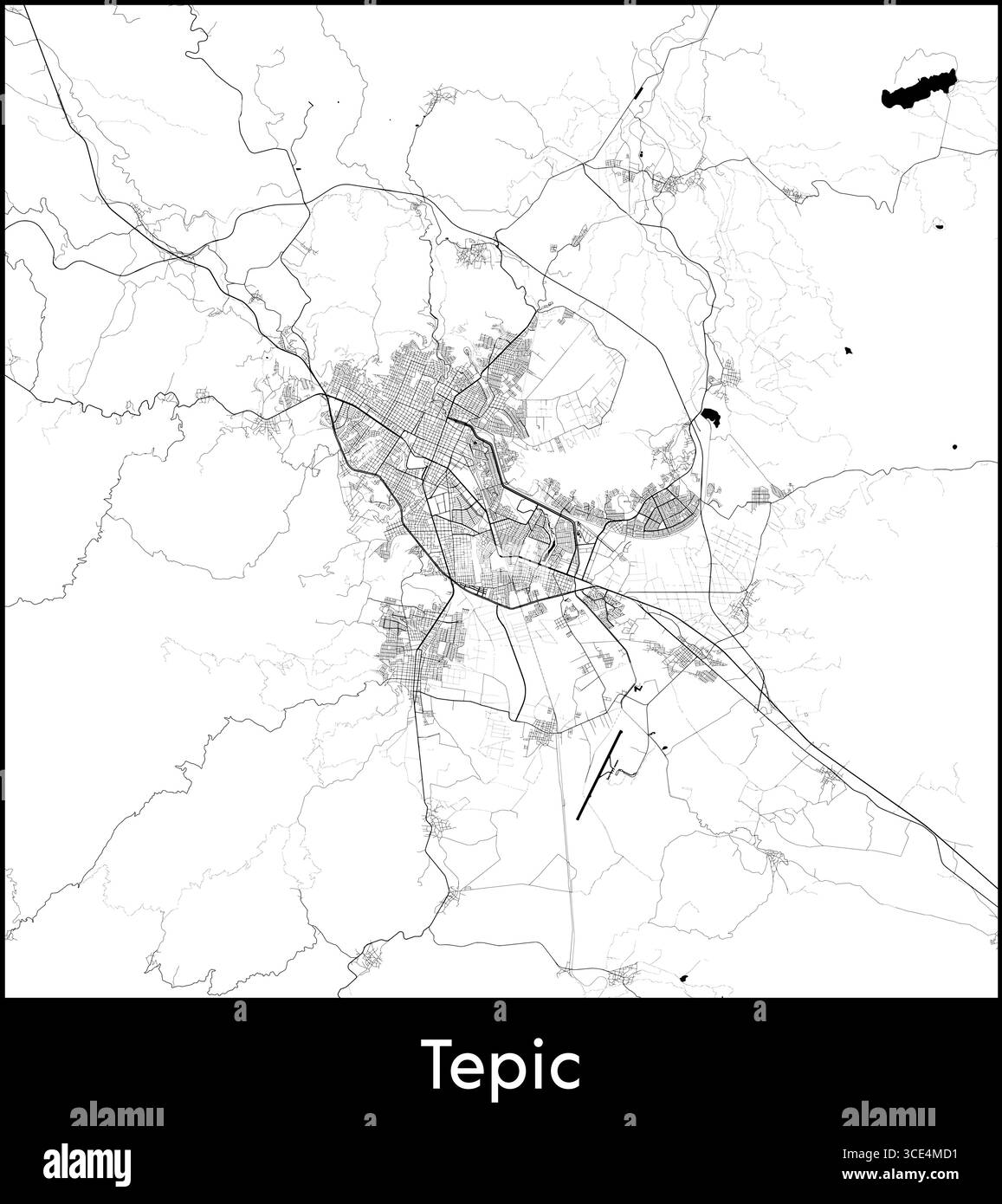 Tepic Evolution Mappa di tepic Foto e Immagini Stock in Bianco e Nero - Alamy