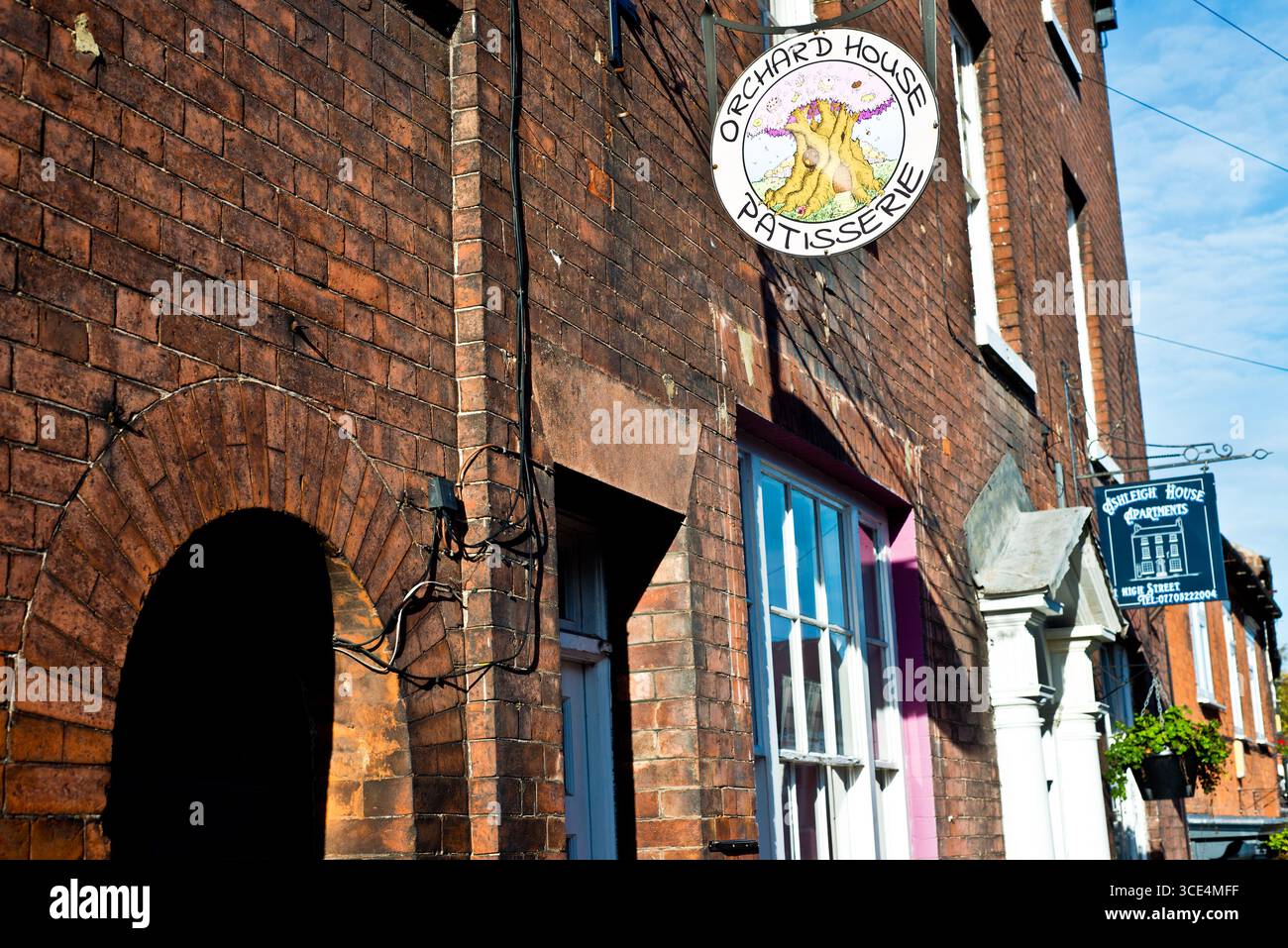 Orchard House Patisserie, Tutbury, Staffordshire, Inghilterra Foto Stock