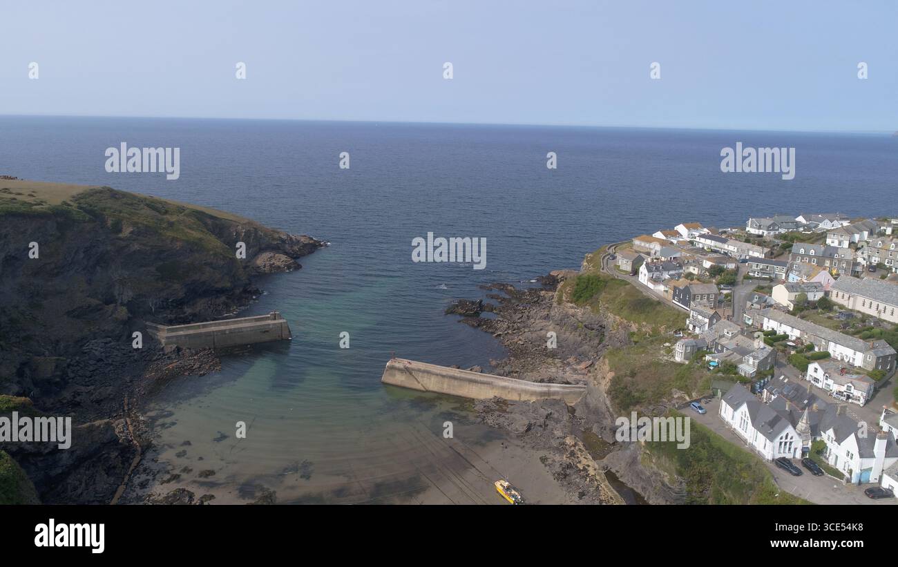 Port Isaac, costa nord-atlantica, Cornovaglia, Inghilterra Foto Stock