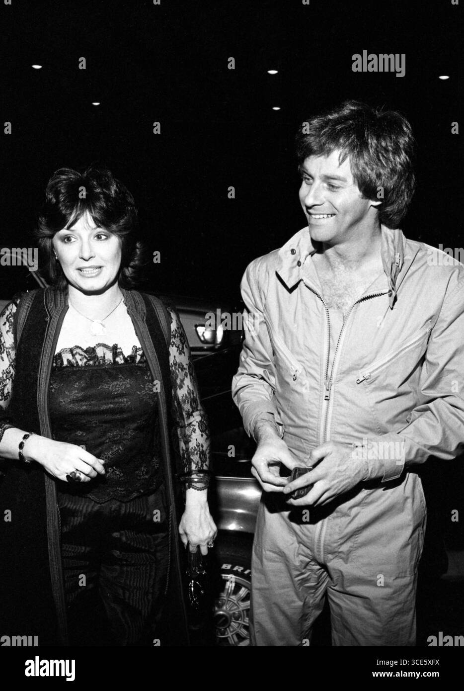 Barbara Meale e Tristan Rogers visto al Beverly Hills Hotel il 14 aprile 1982 credito: Ralph Dominguez/MediaPunch Foto Stock