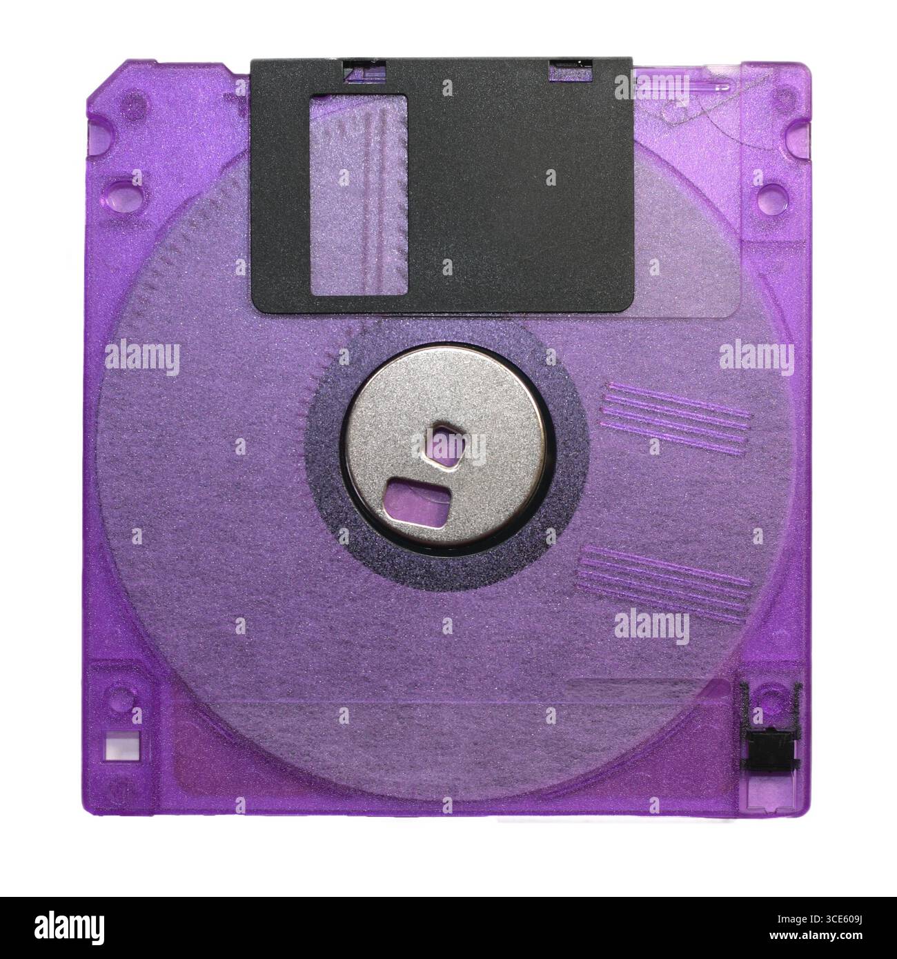Disco floppy viola Foto Stock