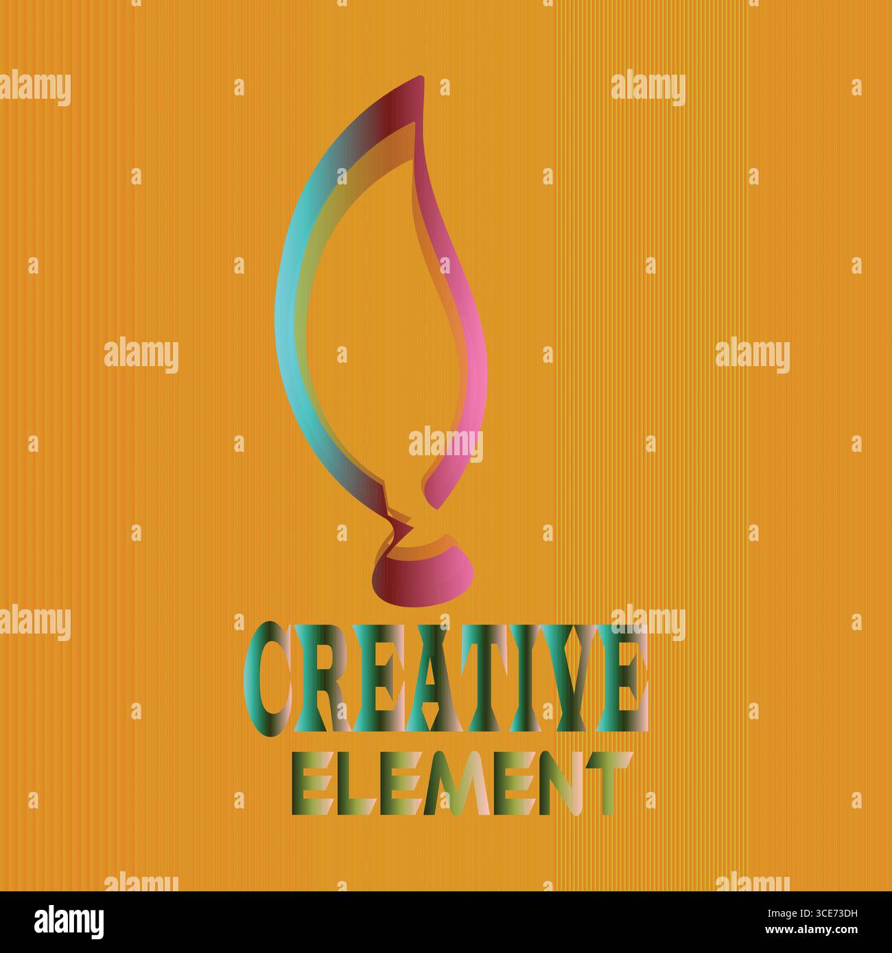 Design del logo della lampada con elementi creativi | simbolo della lampadina moderna per innovazione, idee e branding Illustrazione Vettoriale