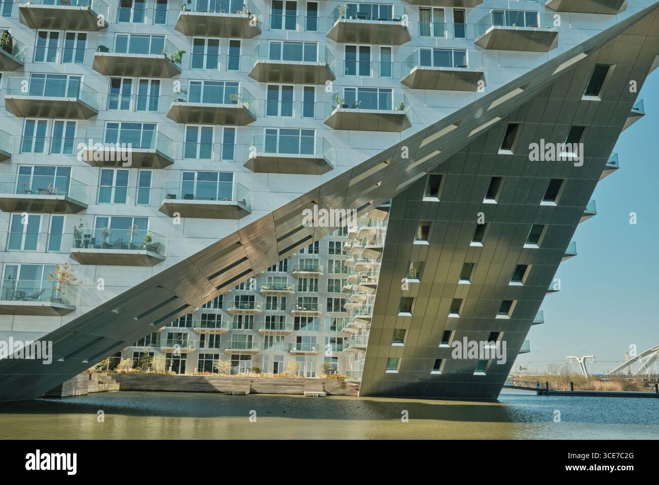 Pontsteiger Building base – architettura moderna ad Amsterdam Foto Stock