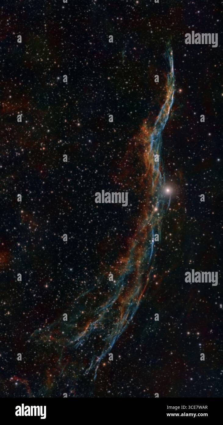 NGC 6960 Nebulosa velo ovest Foto Stock