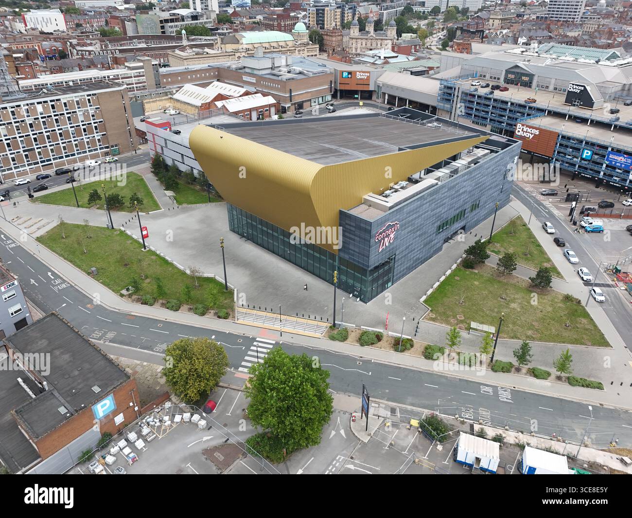 Vista aerea del Connexin Live, sede eventi Kingston upon Hull Foto Stock Vista aerea del Connexin Live, sede eventi Kingston upon Hull Foto Stock