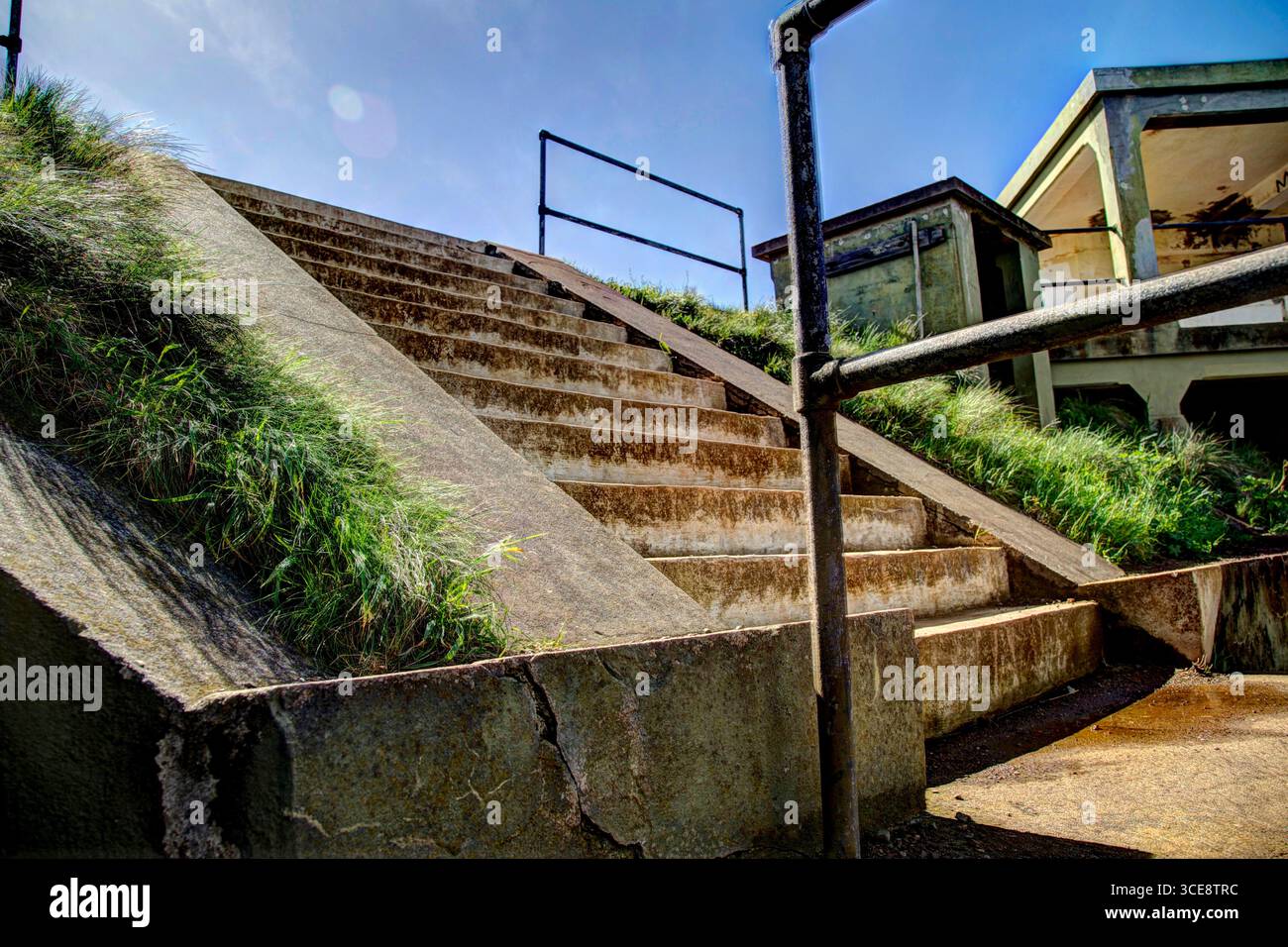 San Francisco, California - 27 febbraio 2014: Storiche batterie di difesa costiera nella Golden Gate National Recreation area di San Francisco Foto Stock