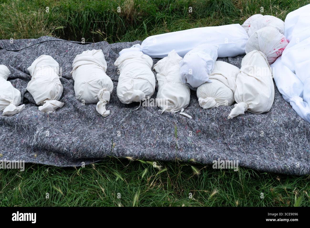 Londra, Regno Unito. 16 agosto 2025. REGNO UNITO, Londra: 16/08/2025 potente veglia per commemorare il primo anno di detenzione in carcere senza processo, della Filton 24, che ha effettuato un'azione diretta ai sistemi Elbit con Palestine Action, credito: Denise Laura Baker/Alamy Live News Foto Stock