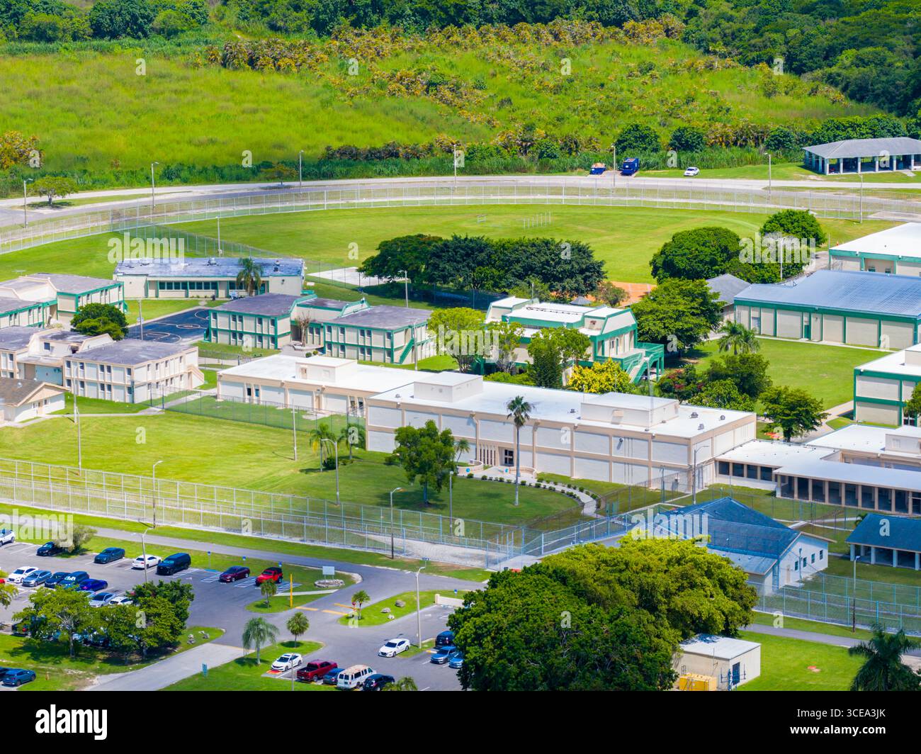 Foto aeree Homestead Correctional Institution FDC South Miami Foto Stock