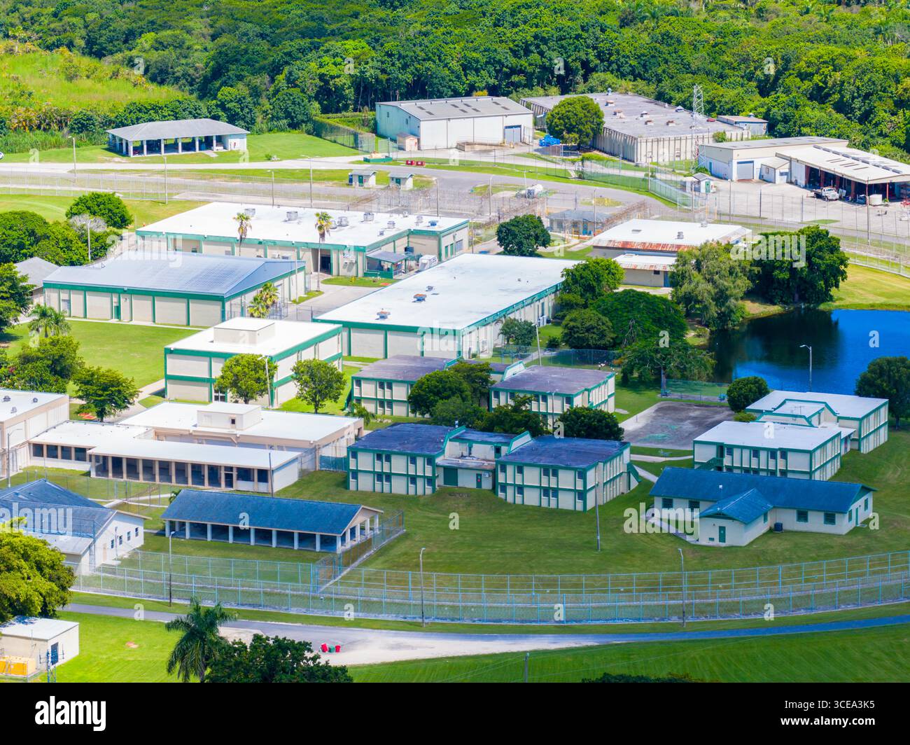 Foto aeree Homestead Correctional Institution FDC South Miami Foto Stock