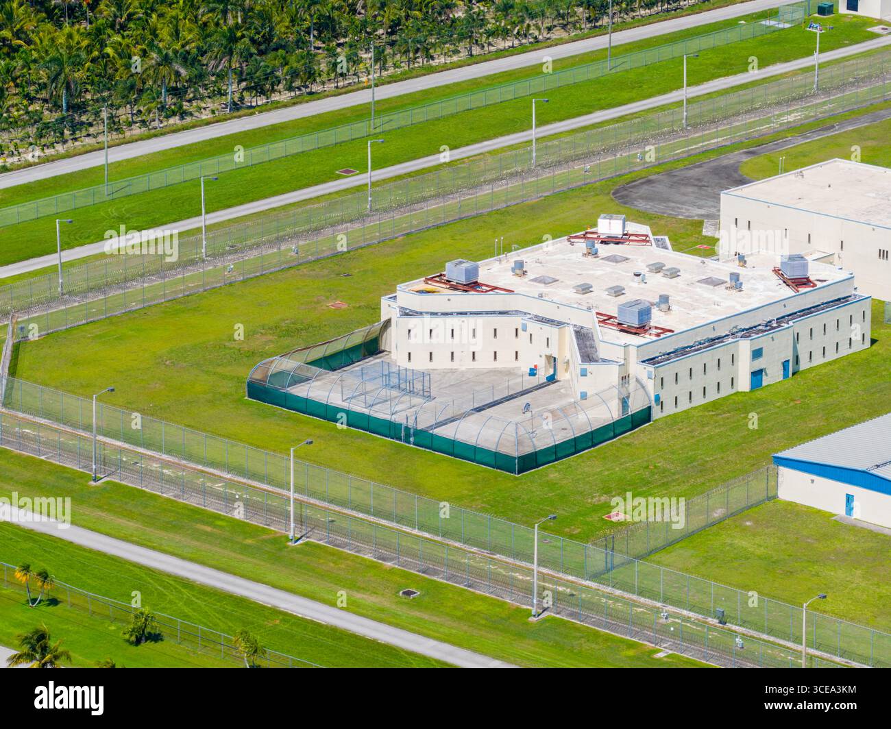 Foto aeree Homestead Correctional Institution FDC South Miami Foto Stock