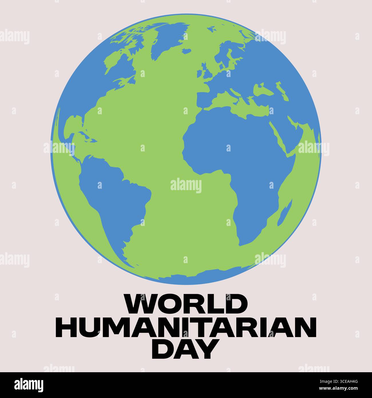 "Giornata mondiale umanitaria illustrazione della Terra" Illustrazione Vettoriale