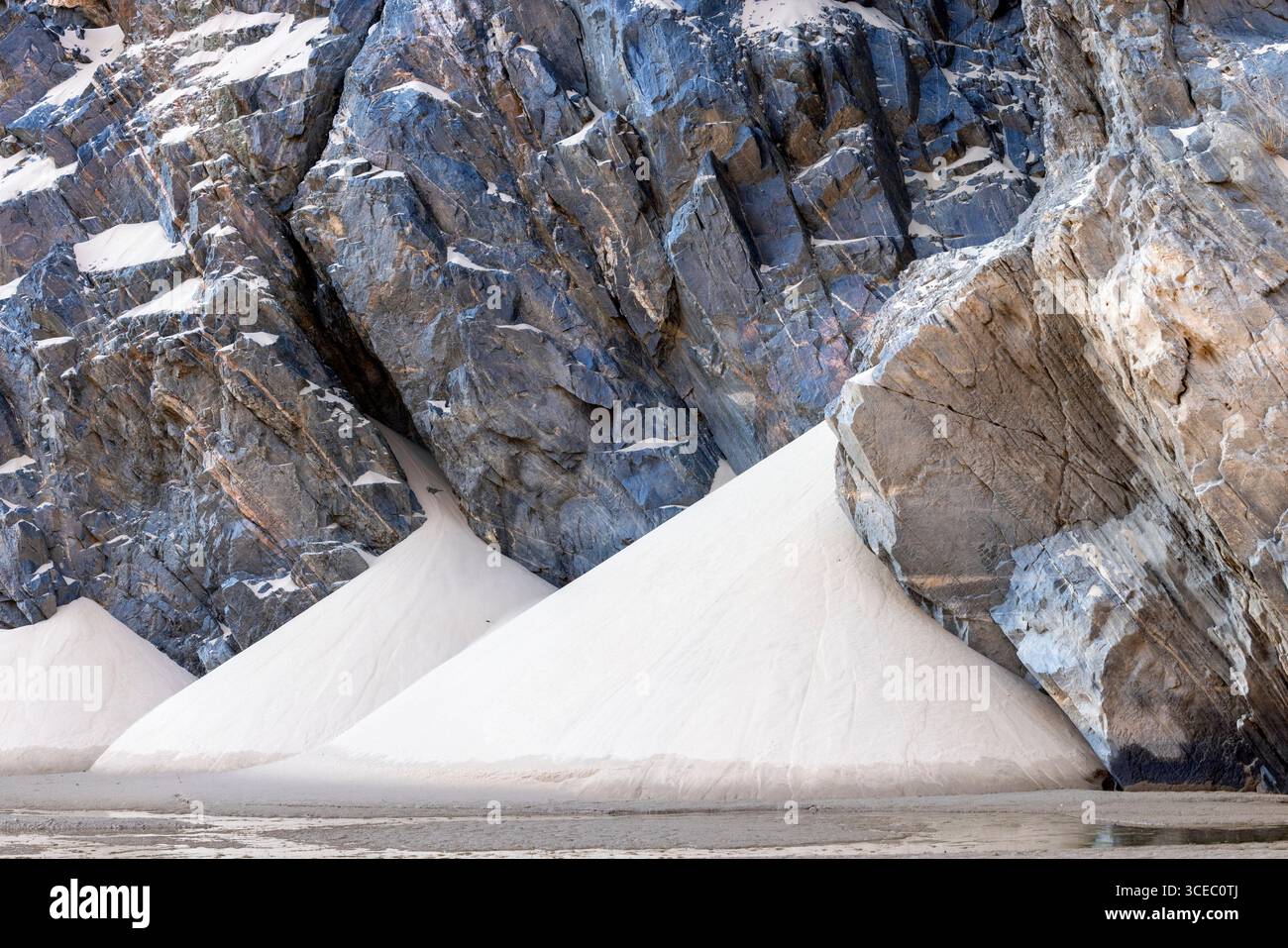Paesaggio che circonda l'effimero fiume Hoarusib - Parco Nazionale di Skeleton Coast, Namibia, Africa Foto Stock