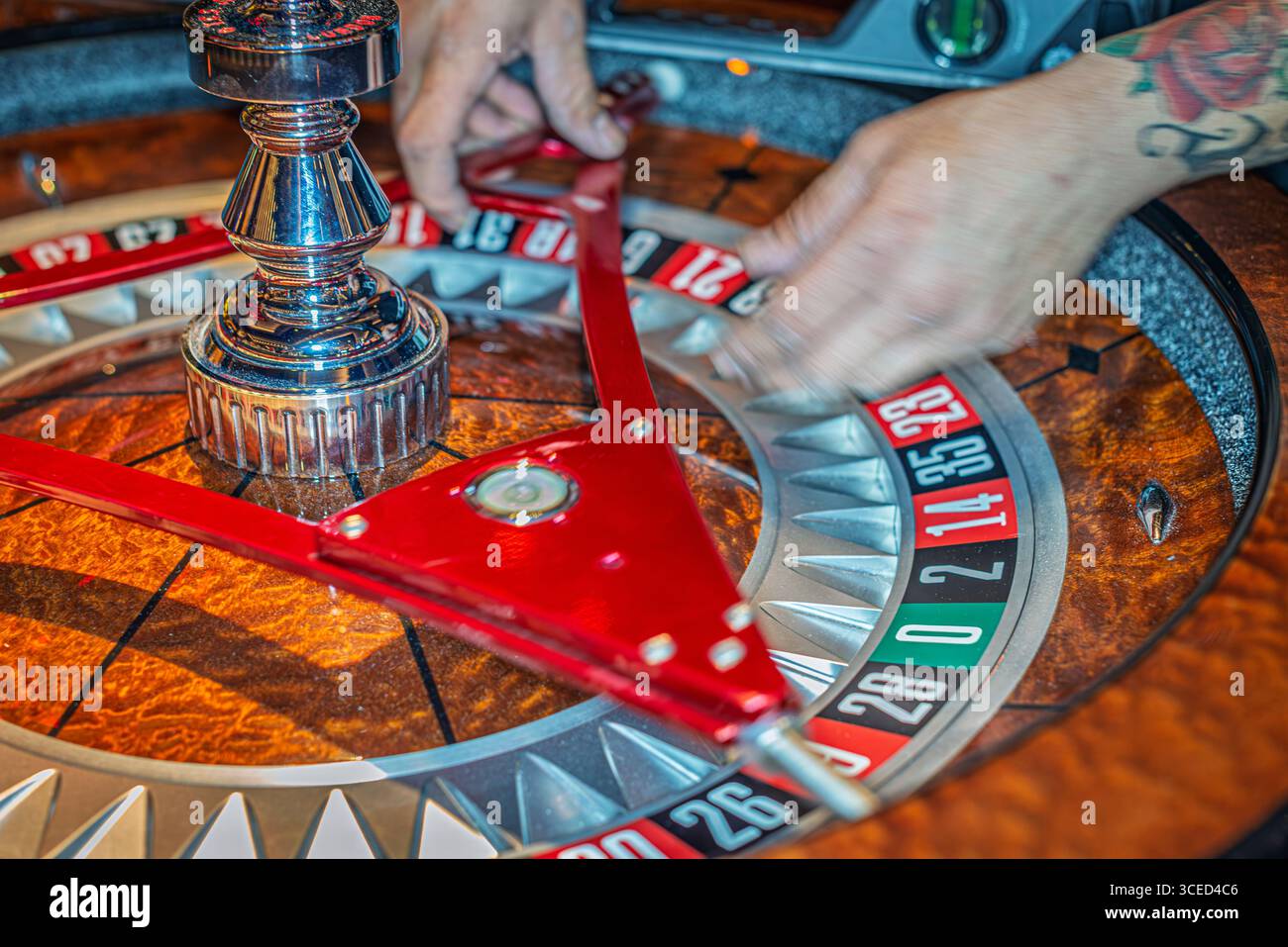 La roulette del casinò è in fase di manutenzione, Las Vegas Foto Stock