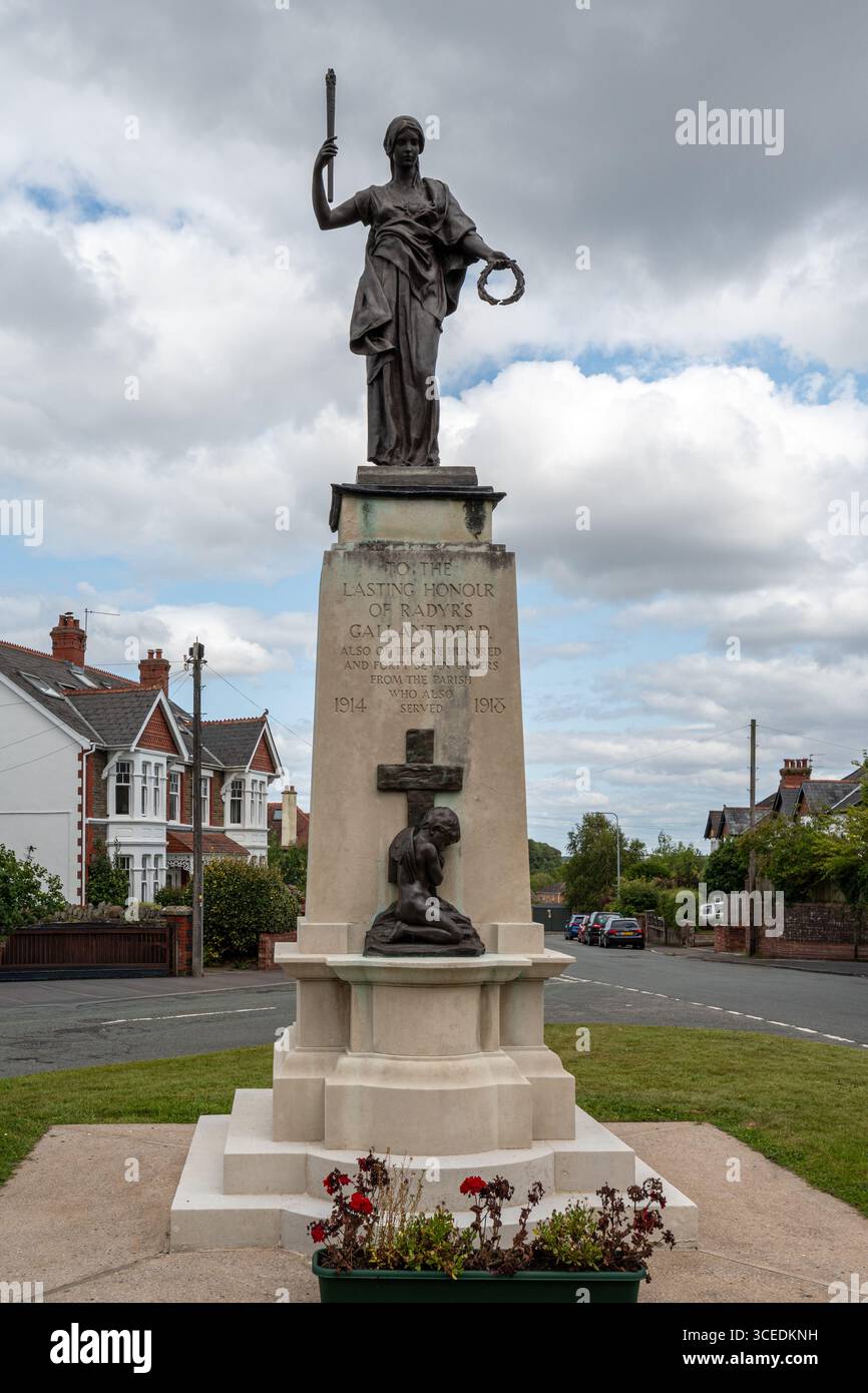 Monumento commemorativo di secondo grado a Radyr, Cardiff, Galles del Sud, Regno Unito Foto Stock