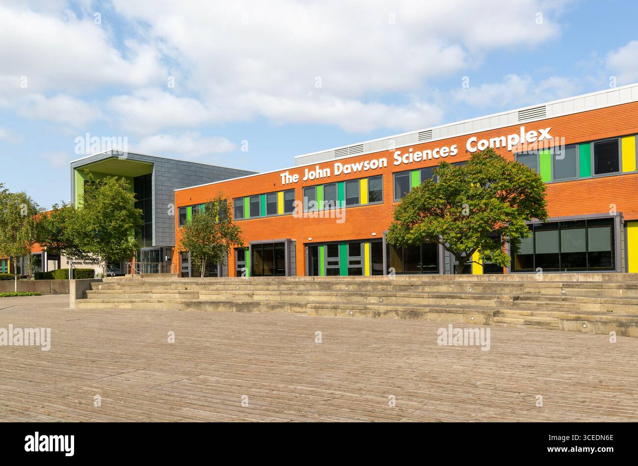 John Dawson Sciences Complex, City Campus Buildings, University of Sunderland, Sunderland, Tyne and Wear, Inghilterra, Regno Unito Foto Stock