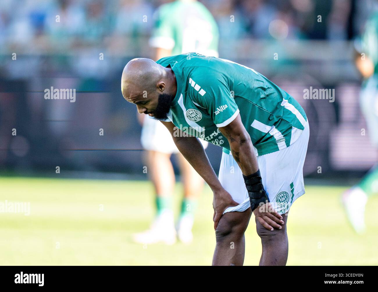 Viborg, Danimarca. 17 agosto 2025. Viborg dopo la sconfitta nel match di super campionato tra Viborg FF e Silkeborg IF all'Energi Viborg Arena, domenica 17 agosto 2025. (Foto: Henning Bagger /Ritzau Scanpix) credito: Ritzau/Alamy Live News Foto Stock