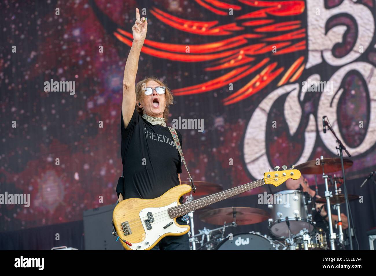 21 giugno 2025: Glenn Hughes dei Black Country Communion si esibisce all'Hellfest Open Air festival di Clisson, in Francia Foto Stock