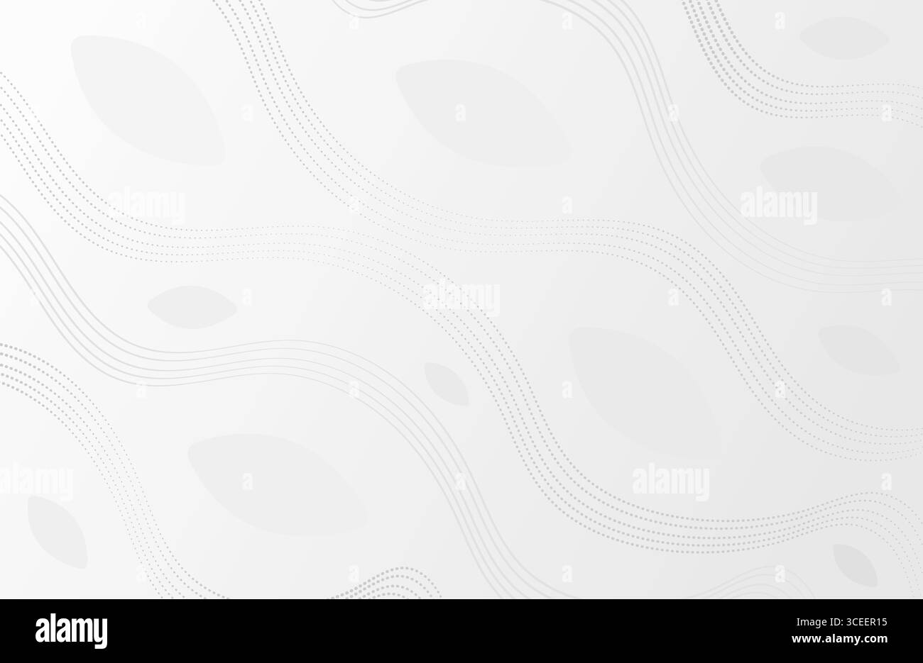 Sfondo sfumato grigio, copertina astratta in bianco e nero chiaro con forme astratte e strisce ondulate. Sfondo elegante e minimalista Illustrazione Vettoriale