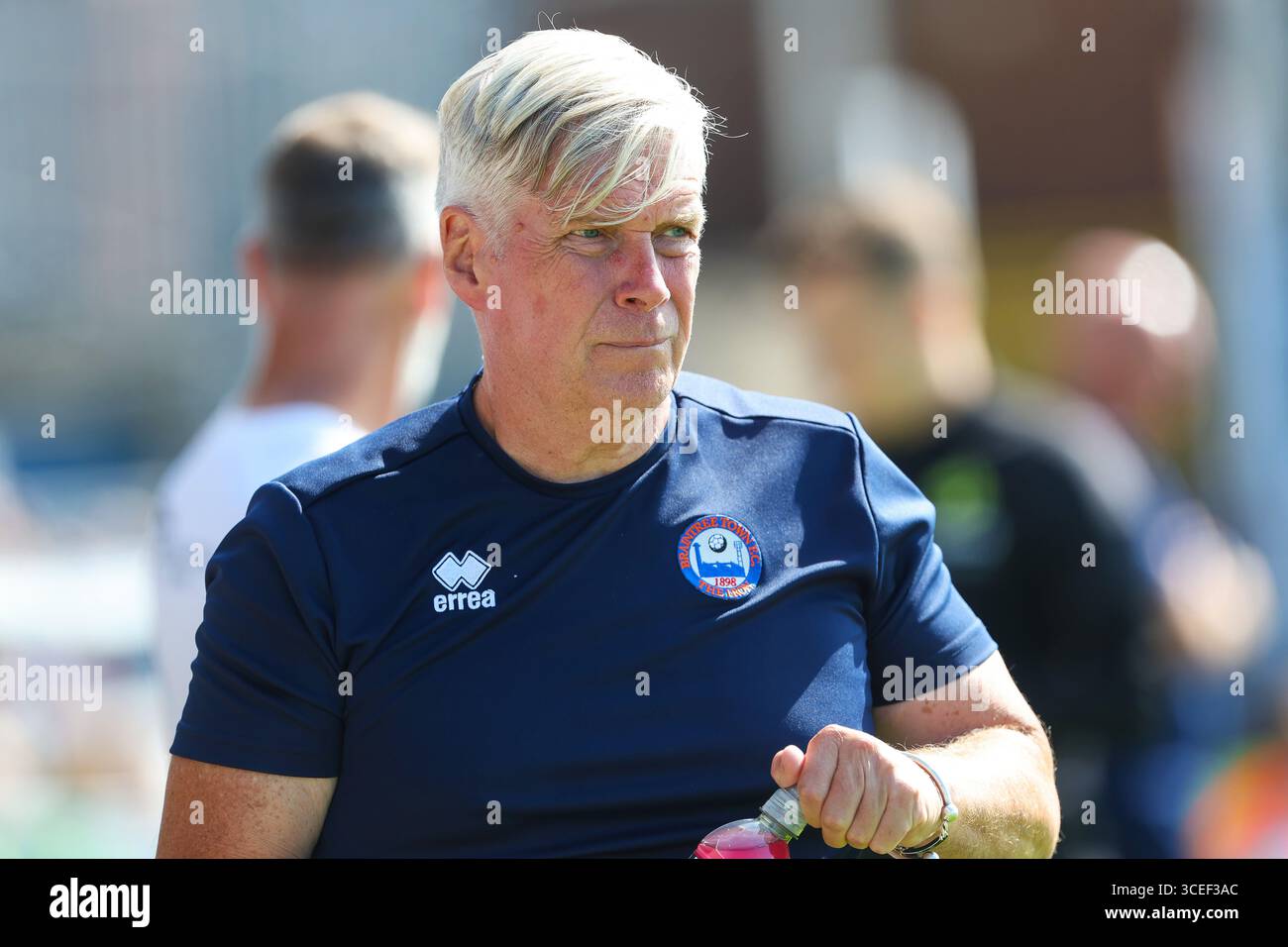 Il manager del Braintree Town Steve Pitt durante la partita dell'Enterprise National League tra Hartlepool United e Braintree Town al Victoria Park di Hartlepool sabato 16 agosto 2025. (Foto: Mark Fletcher | mi News) crediti: MI News & Sport /Alamy Live News Foto Stock