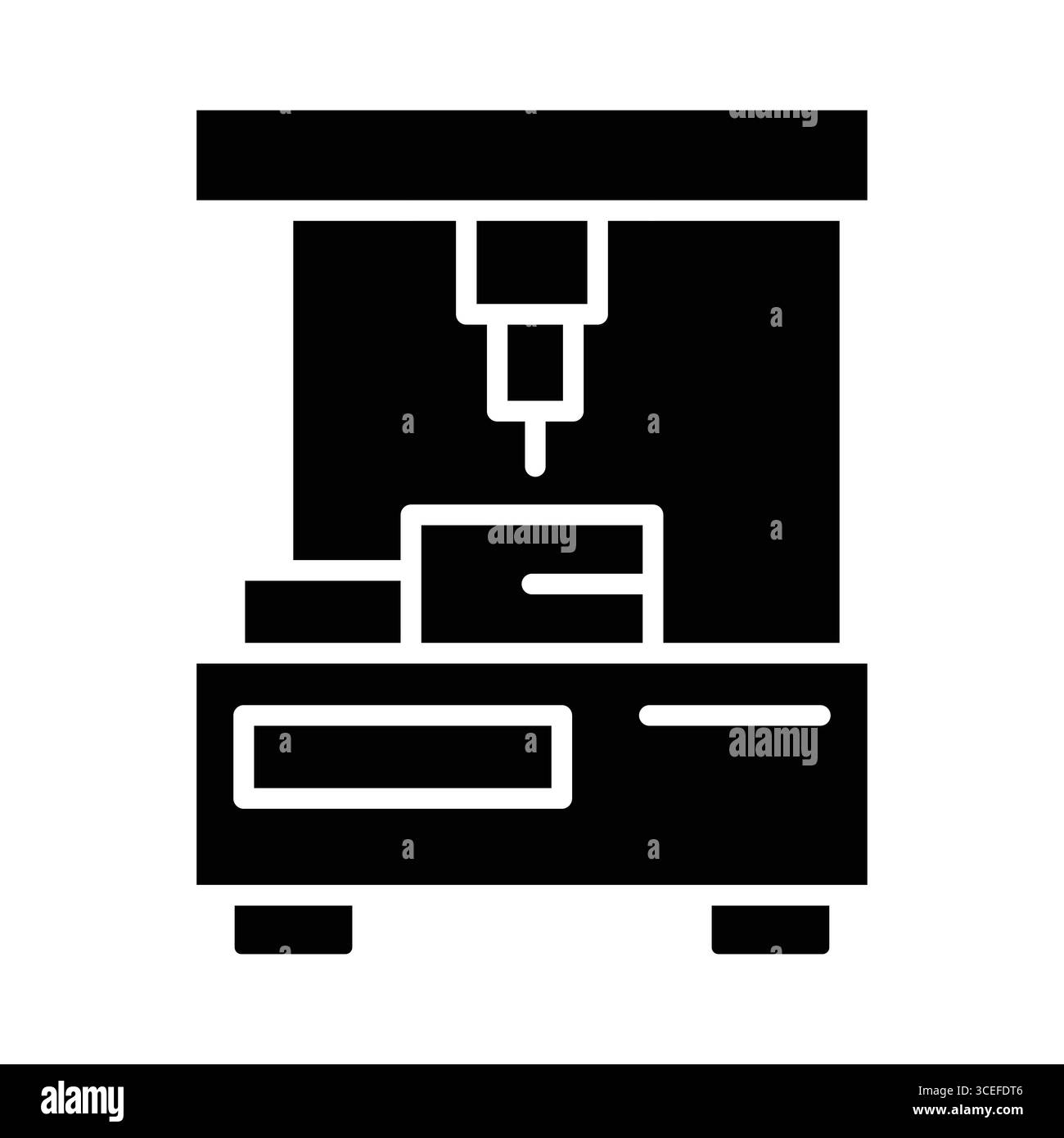 Illustrazione di una macchina CNC industriale che mostra il suo ruolo nei processi di lavorazione e produzione del legno, sottolineando la tecnologia moderna e l'ef Illustrazione Vettoriale