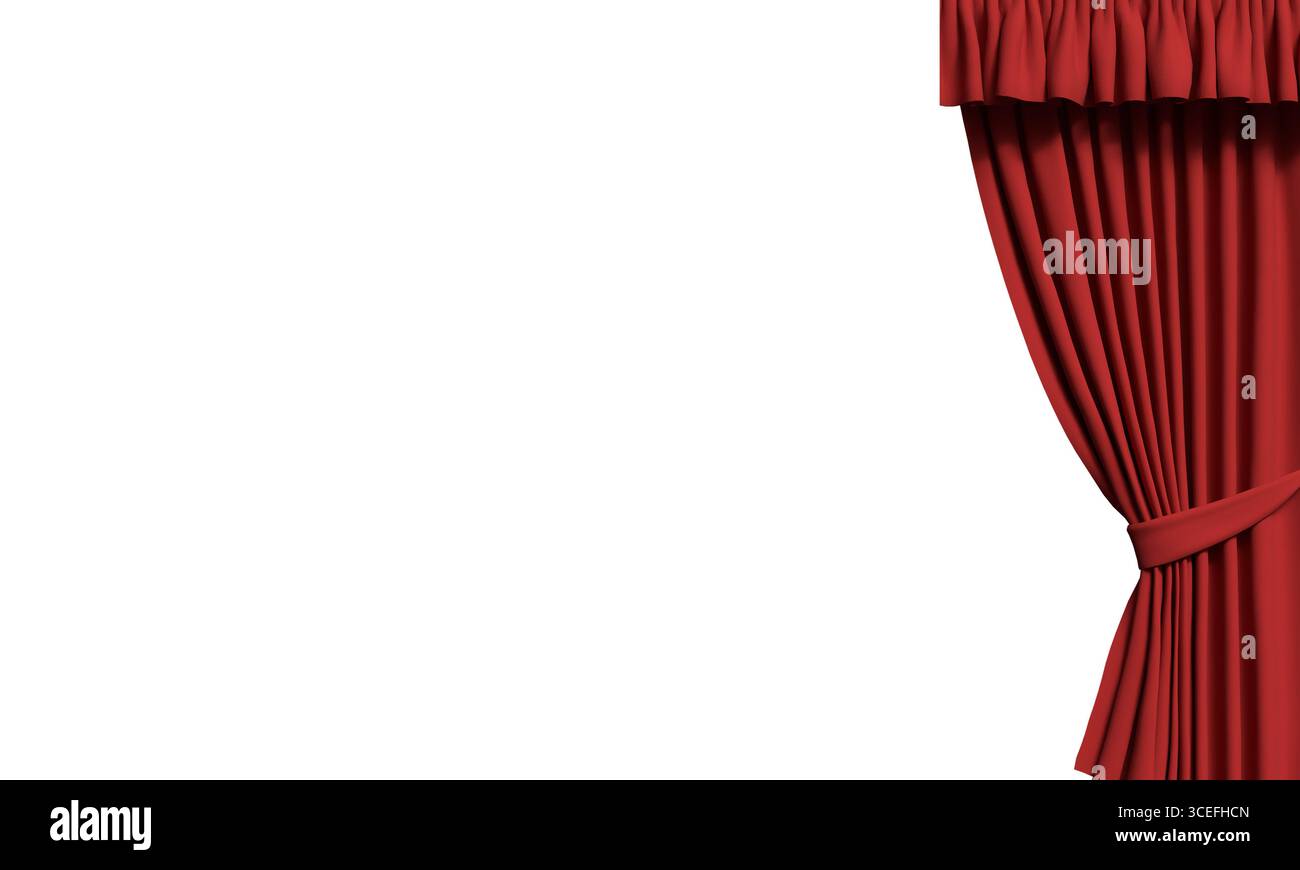 rosso rosa arancio tenda per oggetti teatro velluto tessile evento palcoscenico spettacolo lirico tenda di tessuto telo di teatro intrattenimento immagine sta Foto Stock