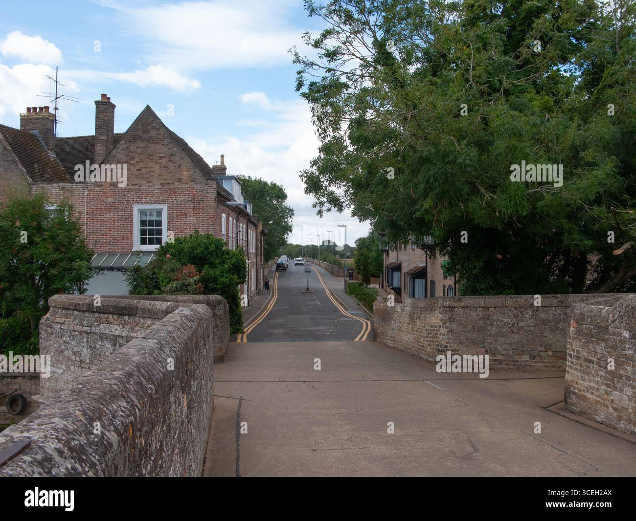 Ponte in pietra risalente al 1425, Saint Ives Cambridgeshire Foto Stock