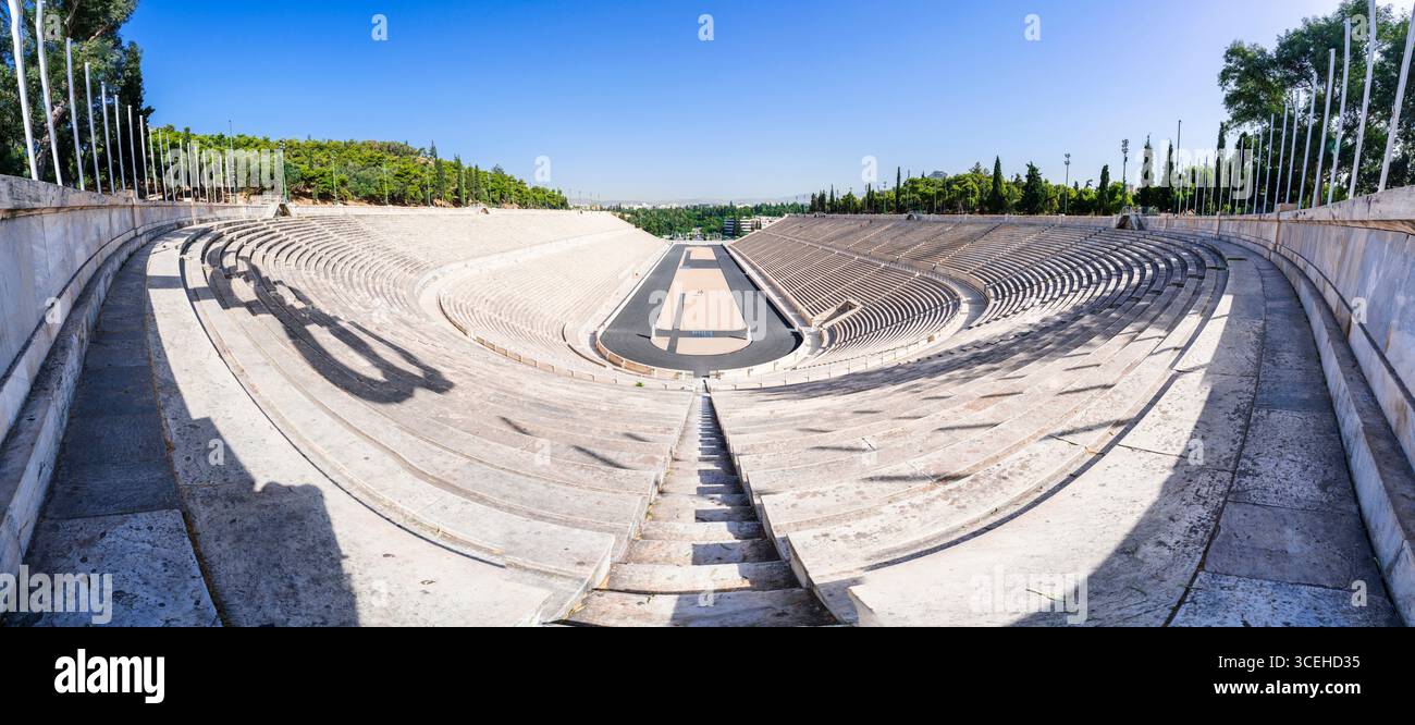 Panathinaiko o Panathenaic Stadium, Atene, Grecia Foto Stock