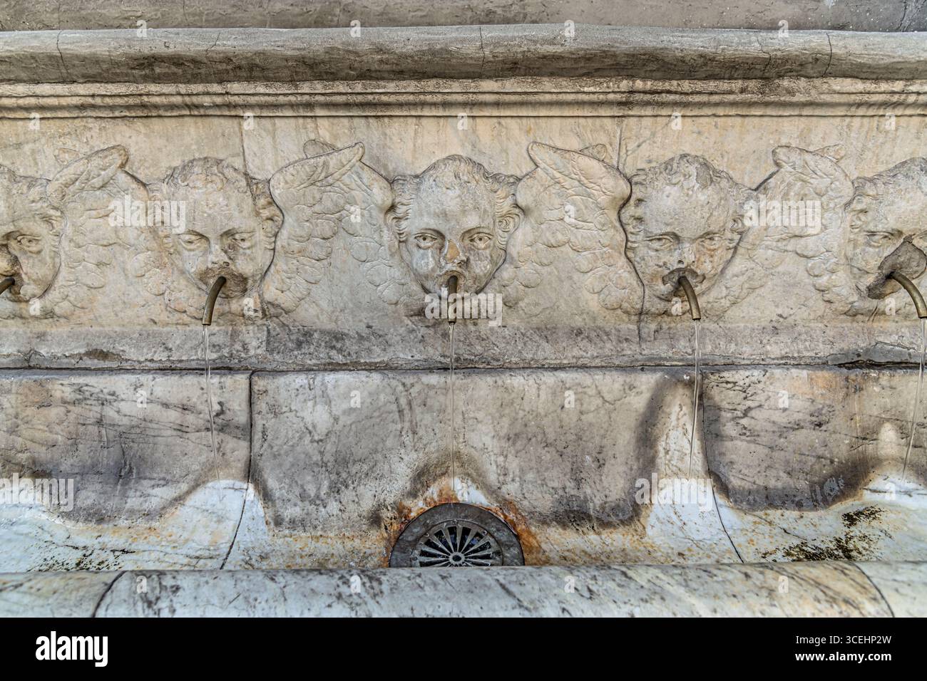 Fontana, Firenze Foto Stock